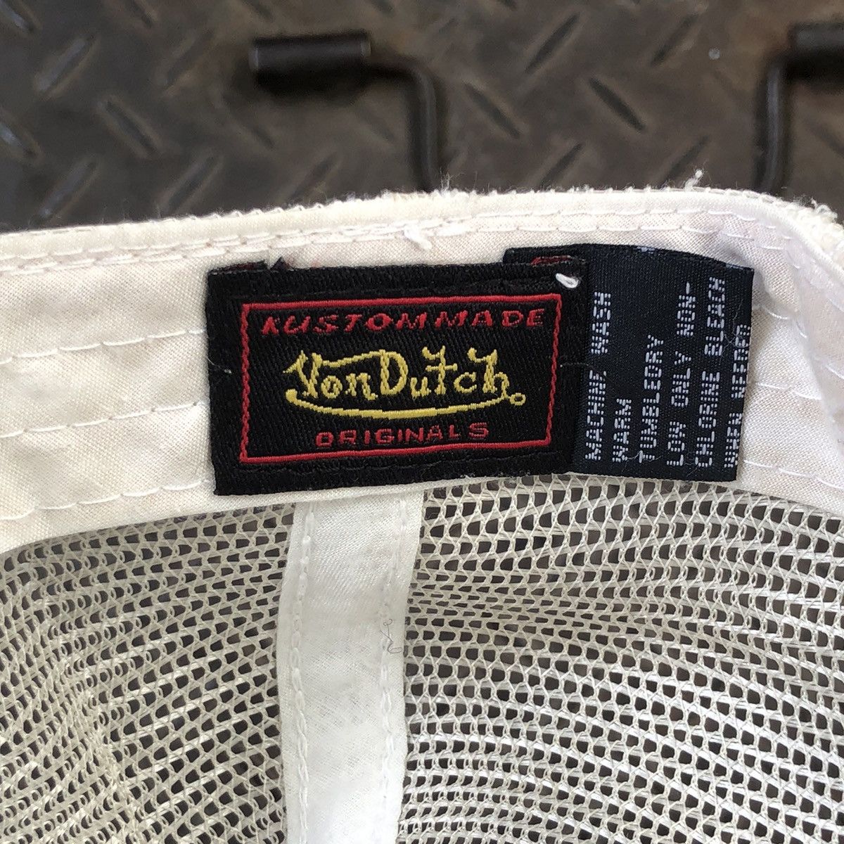 Vintage 🚫 SOLD 🚫 Von Dutch Knitwear Bamboo Hat Distressed Size ONE SIZE - 10 Thumbnail