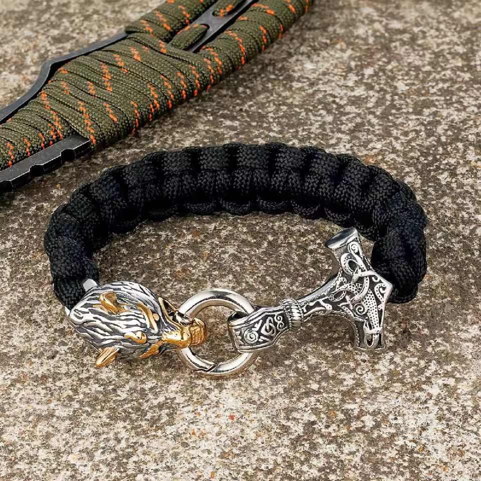 Jewelry Viking Axe Bracelet 23 cm Size ONE SIZE - 2 Thumbnail