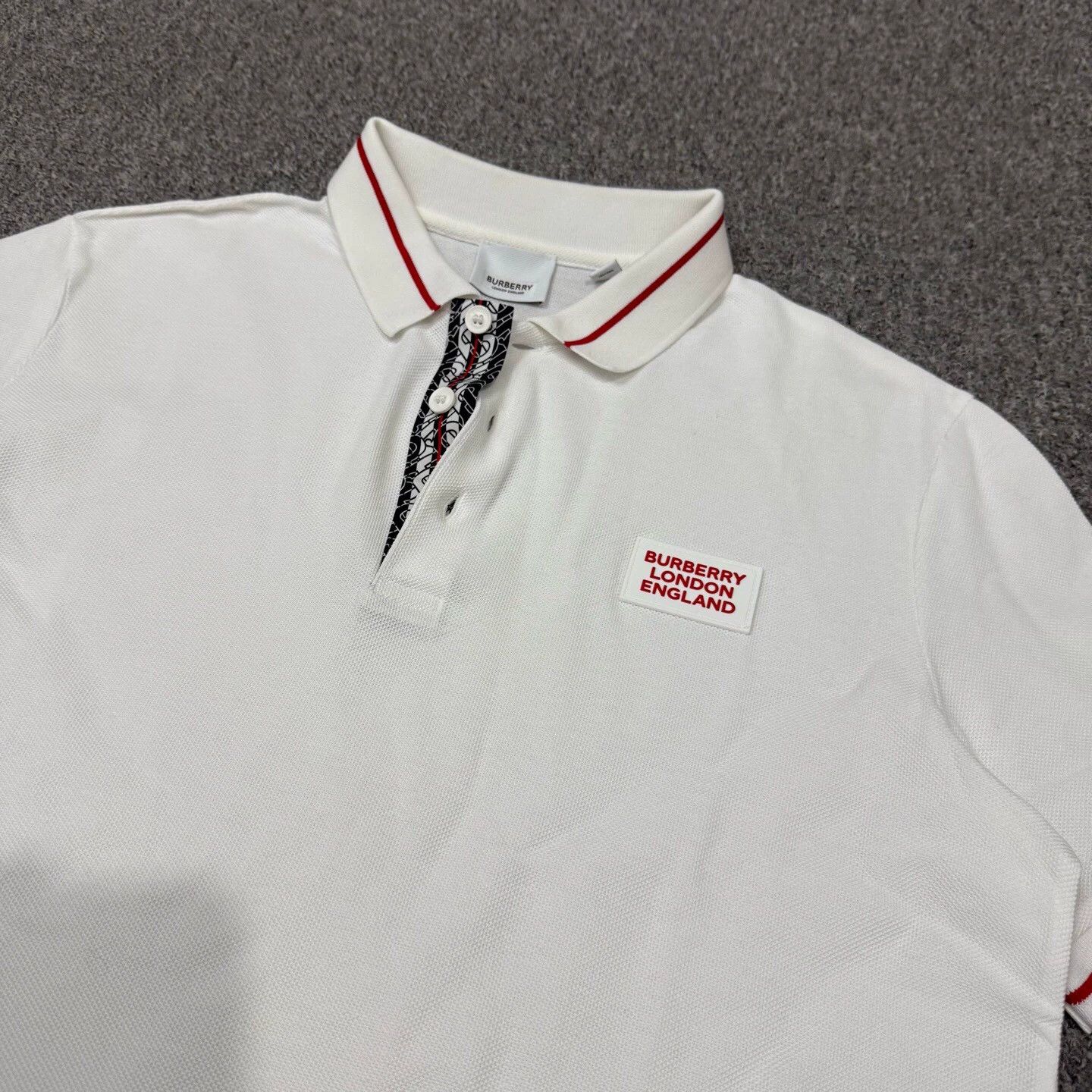 Burberry Burberry White Short Sleeve Polo Shirt M Size US M / EU 48-50 / 2 - 3 Thumbnail