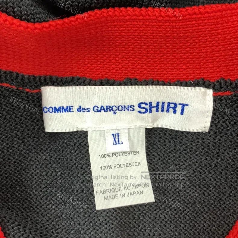 Comme des Garcons Comme Des Garcons Red and Black Colored Wool Knit Vest Size XL / US 12-14 / IT 48-50 - 5 Thumbnail