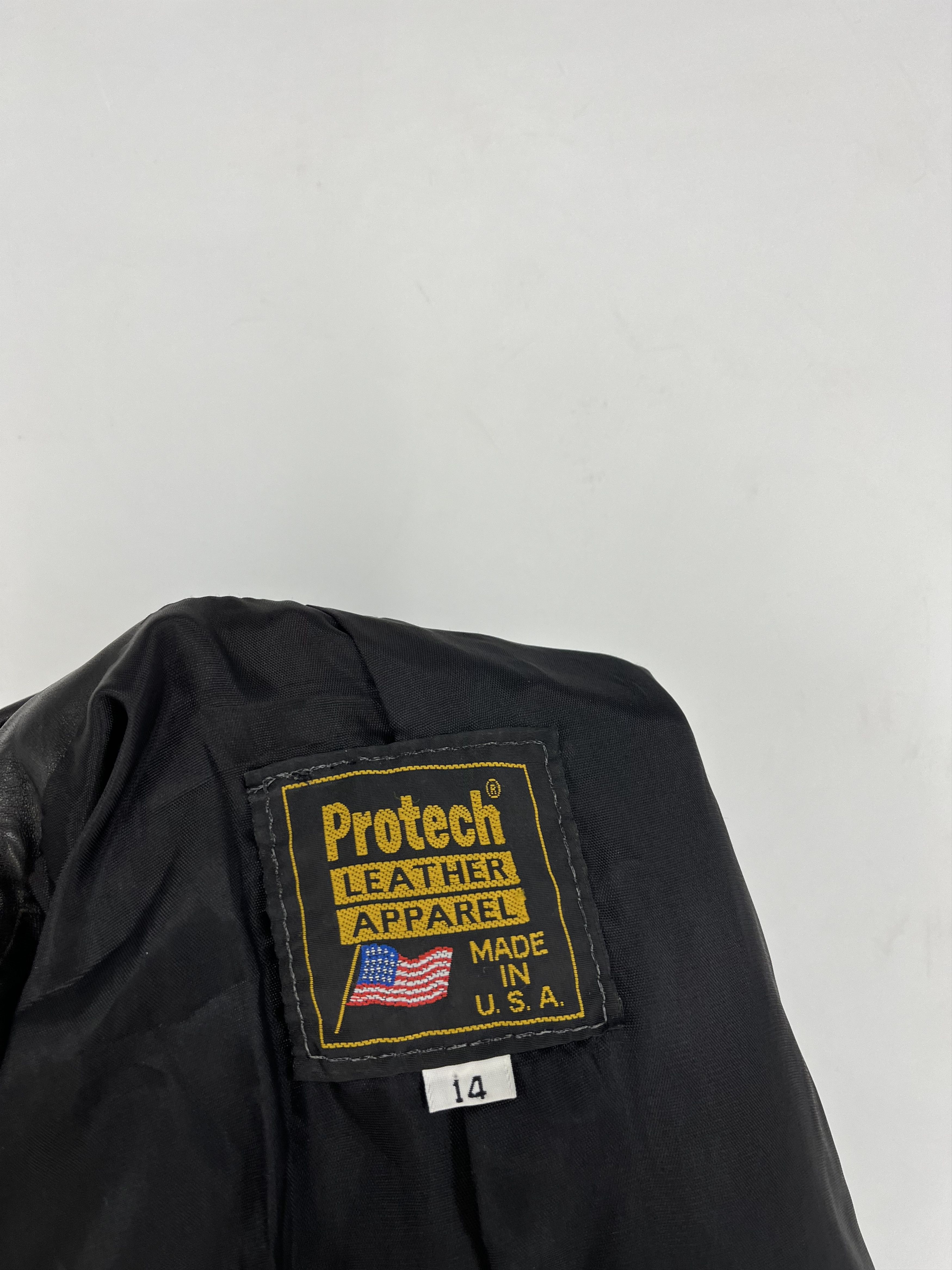 Vintage Vintage 90s Black Protech Leather Apparel Motortcycle Biker Size XL / US 12-14 / IT 48-50 - 11 Thumbnail