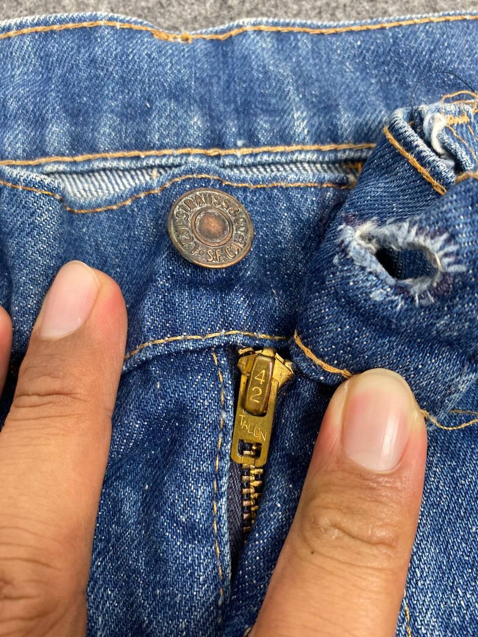 Levi's vintage 70s/80s levis 646 orange tab bootcut flare denim Size US 34 / EU 50 - 11 Thumbnail