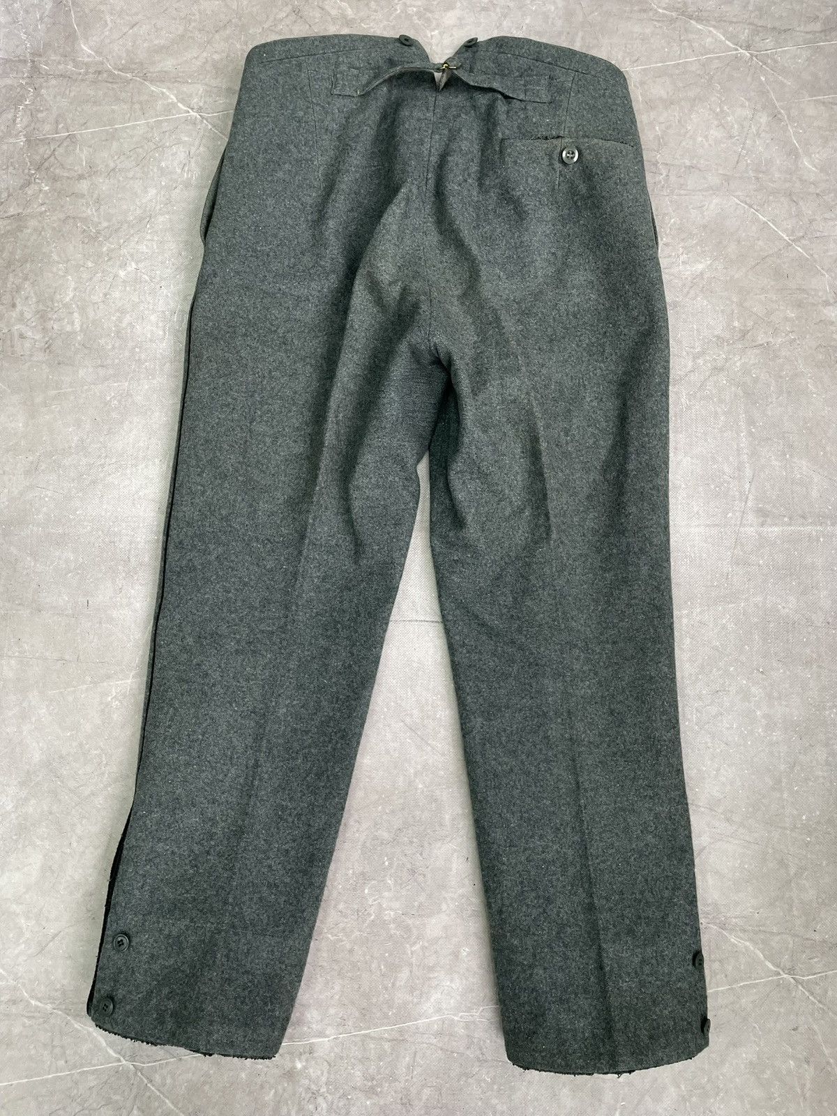 Japanese Brand German army wool pants long front junya watanabe style 90s Size US 34 / EU 50 - 9 Thumbnail