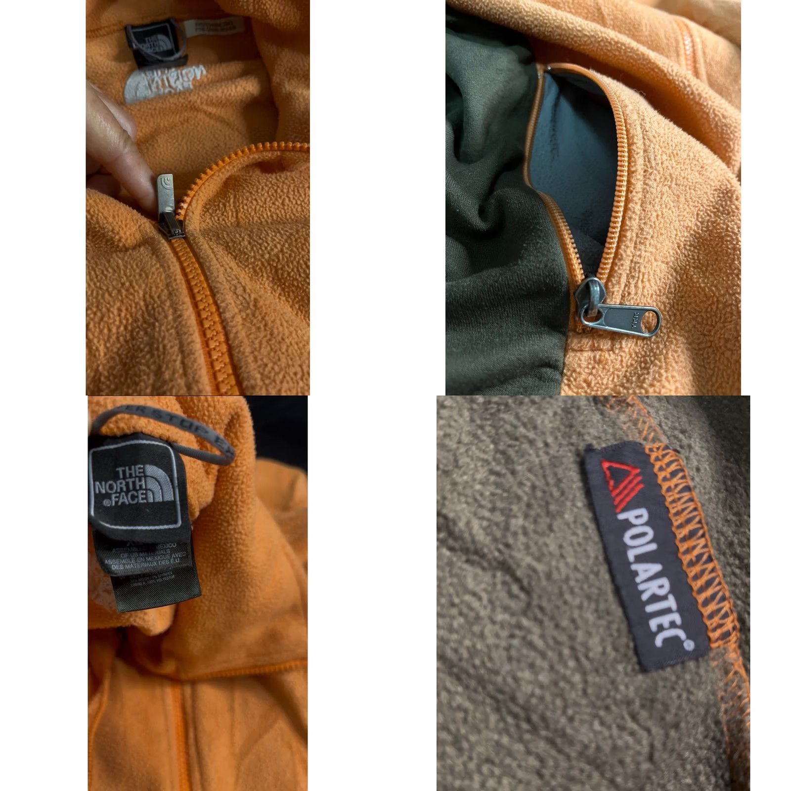 The North Face The North Face Jacket Womens XL Orange Polartec Fleece Solid Long Sleeve Women Size Size XL / US 12-14 / IT 48-50 - 8 Thumbnail