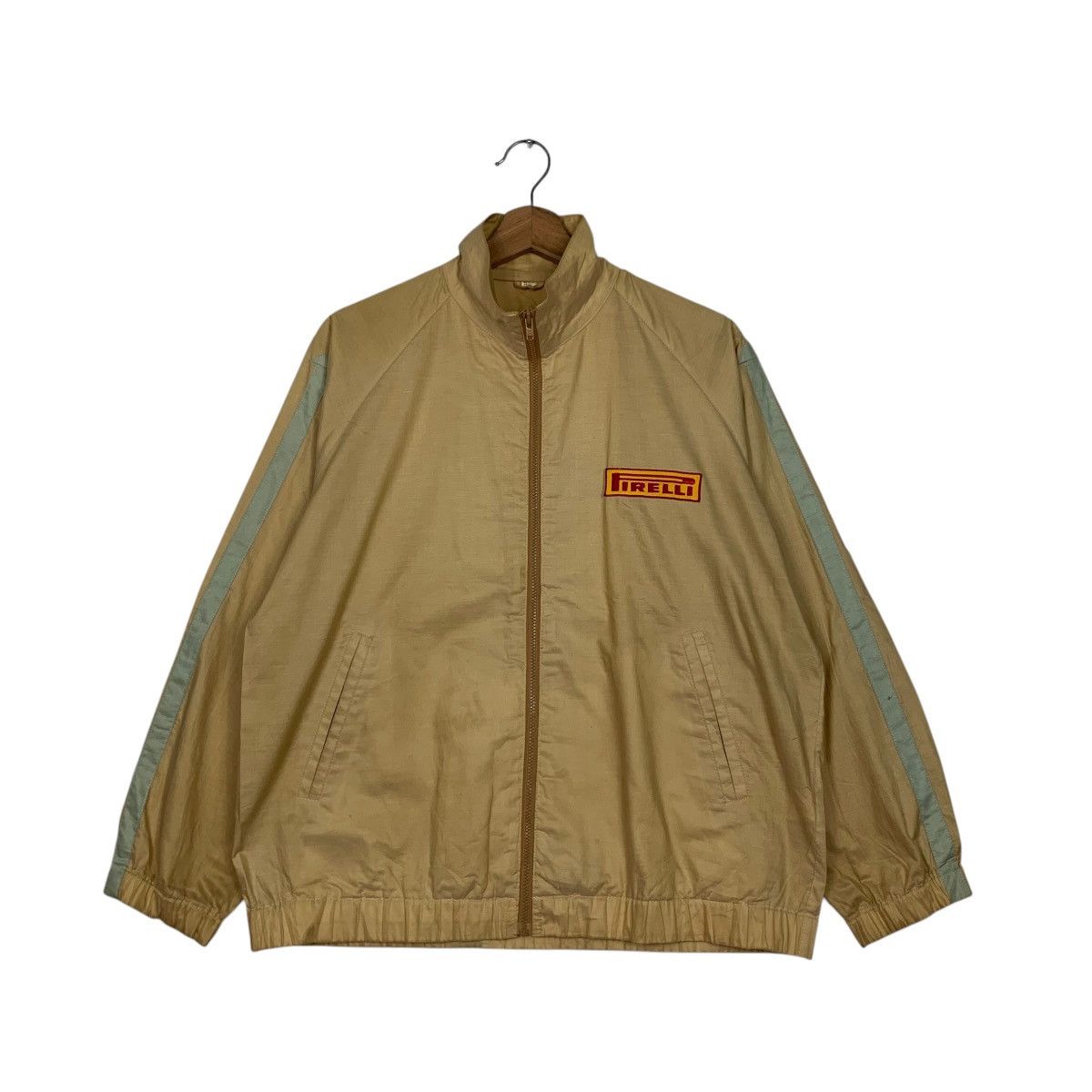 Pirelli Vintage 90s PIRELLI Embroidery Logo Cotton Jacket #2798-C126 Size US M / EU 48-50 / 2 - 1 Thumbnail