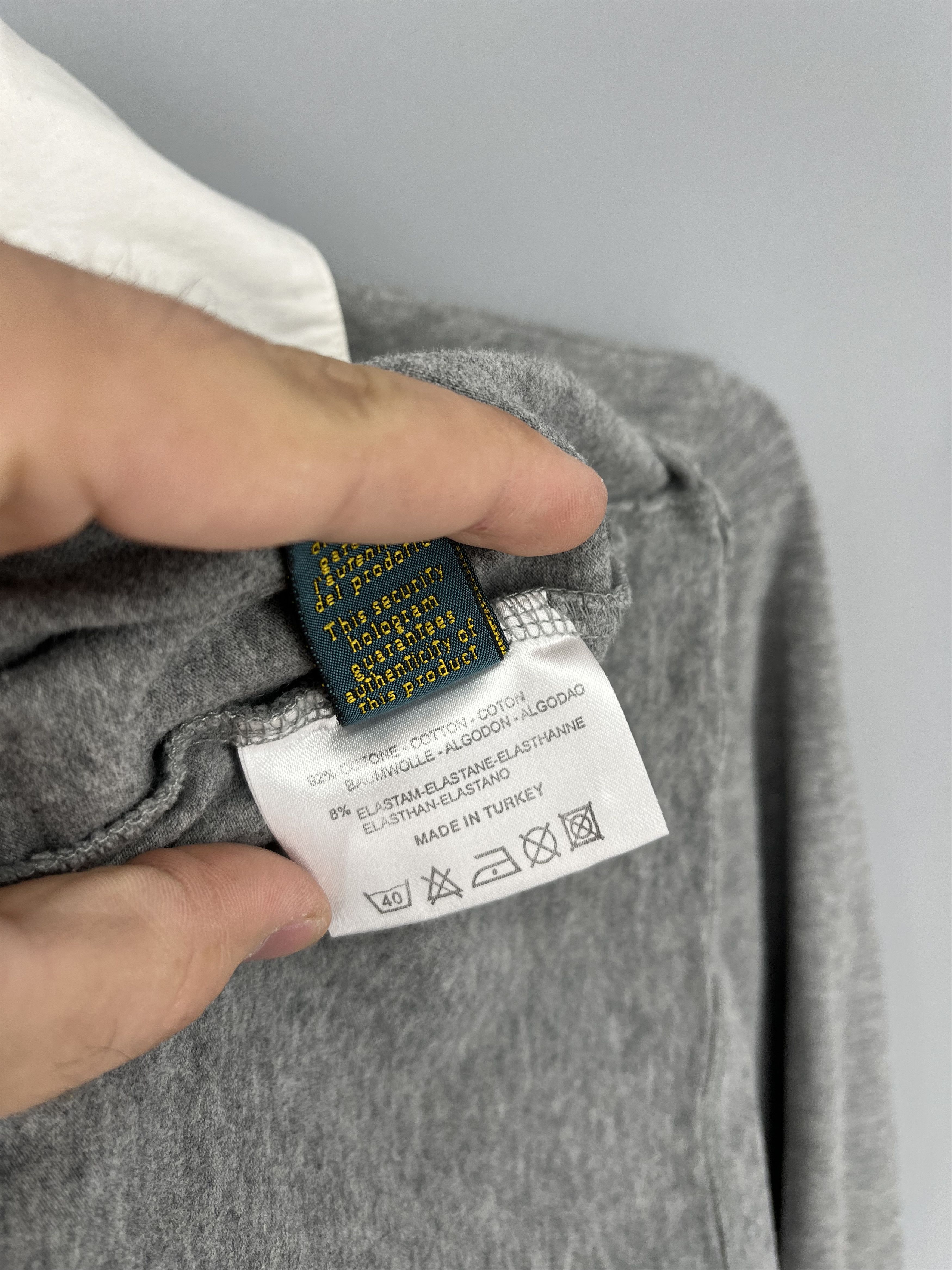 La Martina VTG La Martina Saddlery Gray Long Sleeve Polo Shirt Size M Size M / US 6-8 / IT 42-44 - 8 Thumbnail