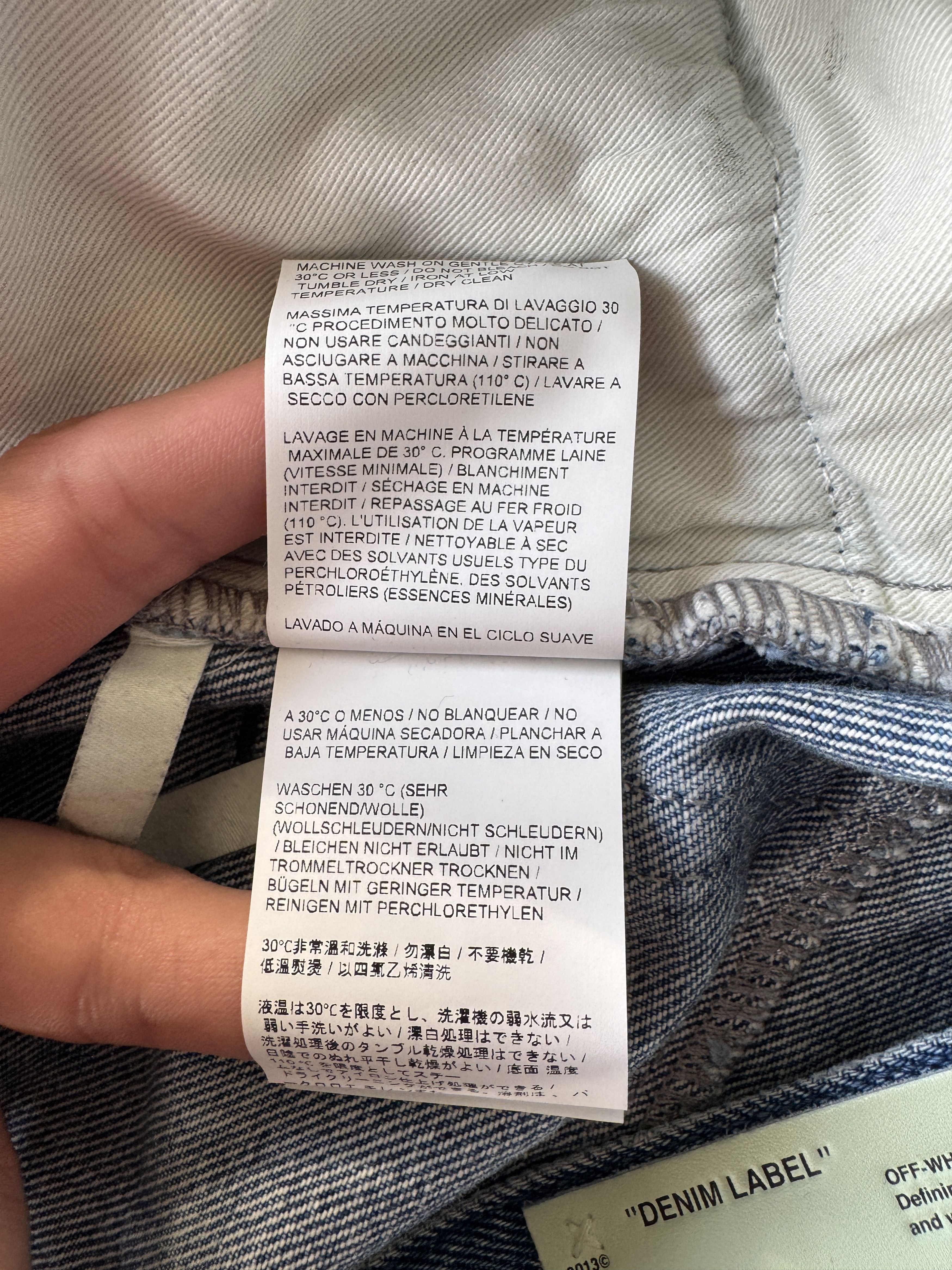 Off-White Paint-Splattered Degrade Denim Jeans Size US 34 / EU 50 - 23 Thumbnail