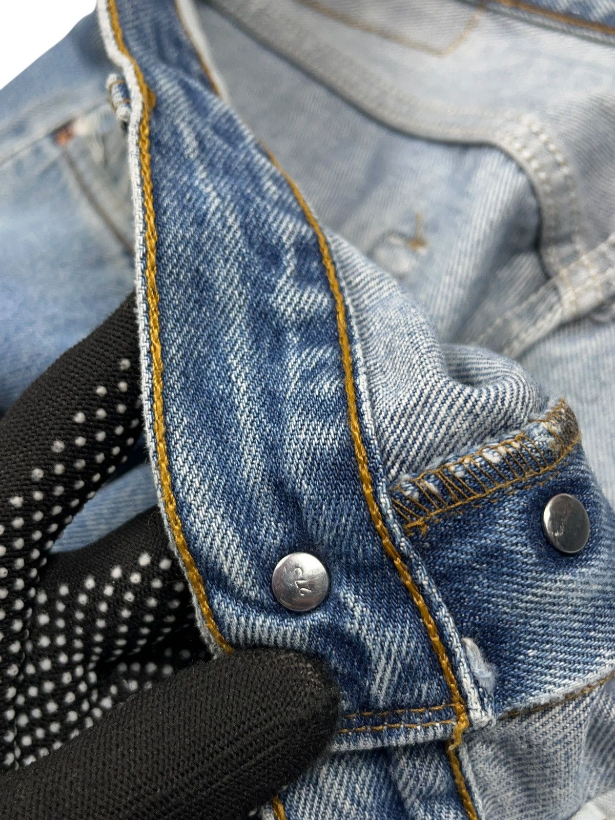 Death Grips Death Grips Custom Made Jeans On Vintage Levi’s 501 Size US 36 / EU 52 - 14 Thumbnail