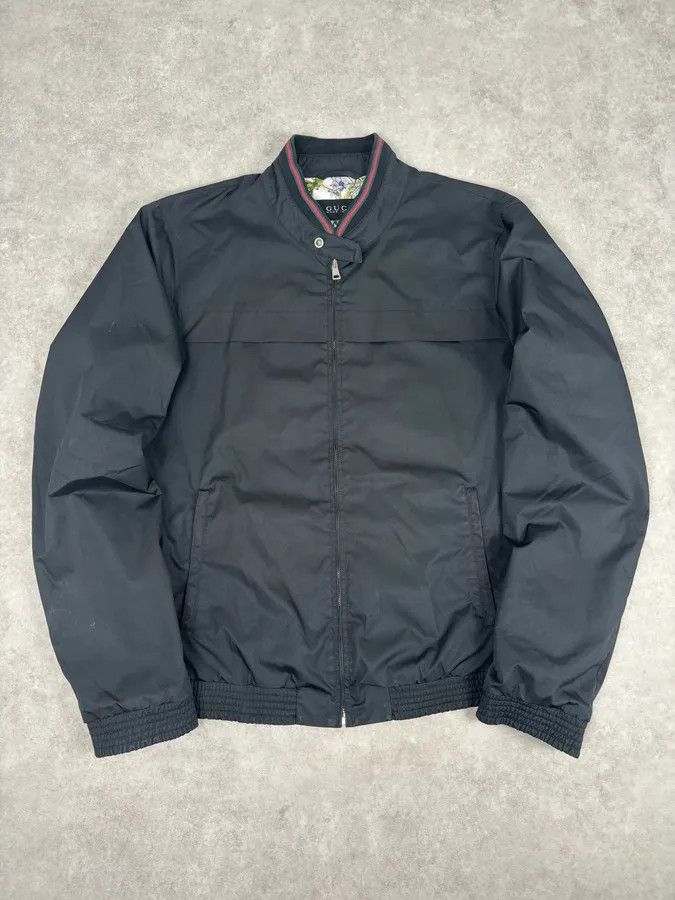 Gucci AW2012 Gucci Black Nylon Floral Lined Bomber Jacket Size US L / EU 52-54 / 3 - 1 Thumbnail