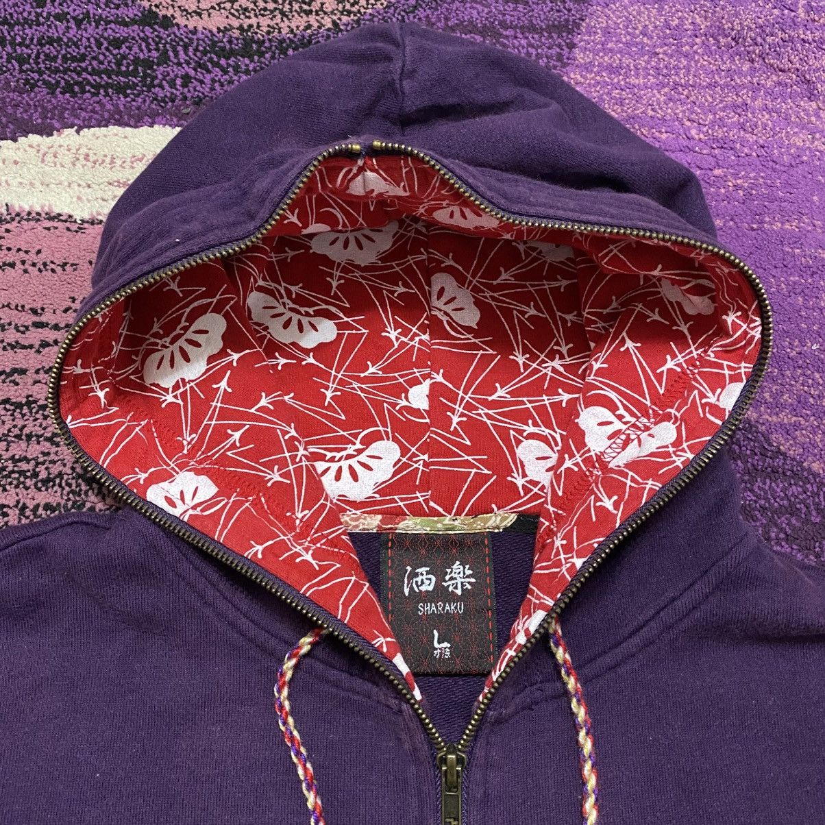 Other Rare Vintage Full Zipper Sharaku Japanese Style Hoodie Size US L / EU 52-54 / 3 - 4 Thumbnail