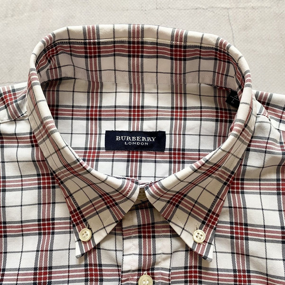 Burberry × Burberry Prorsum × Vintage Burberry Nova Check Checkered White/Red Button Up Shirt Size US L / EU 52-54 / 3 - 4 Thumbnail