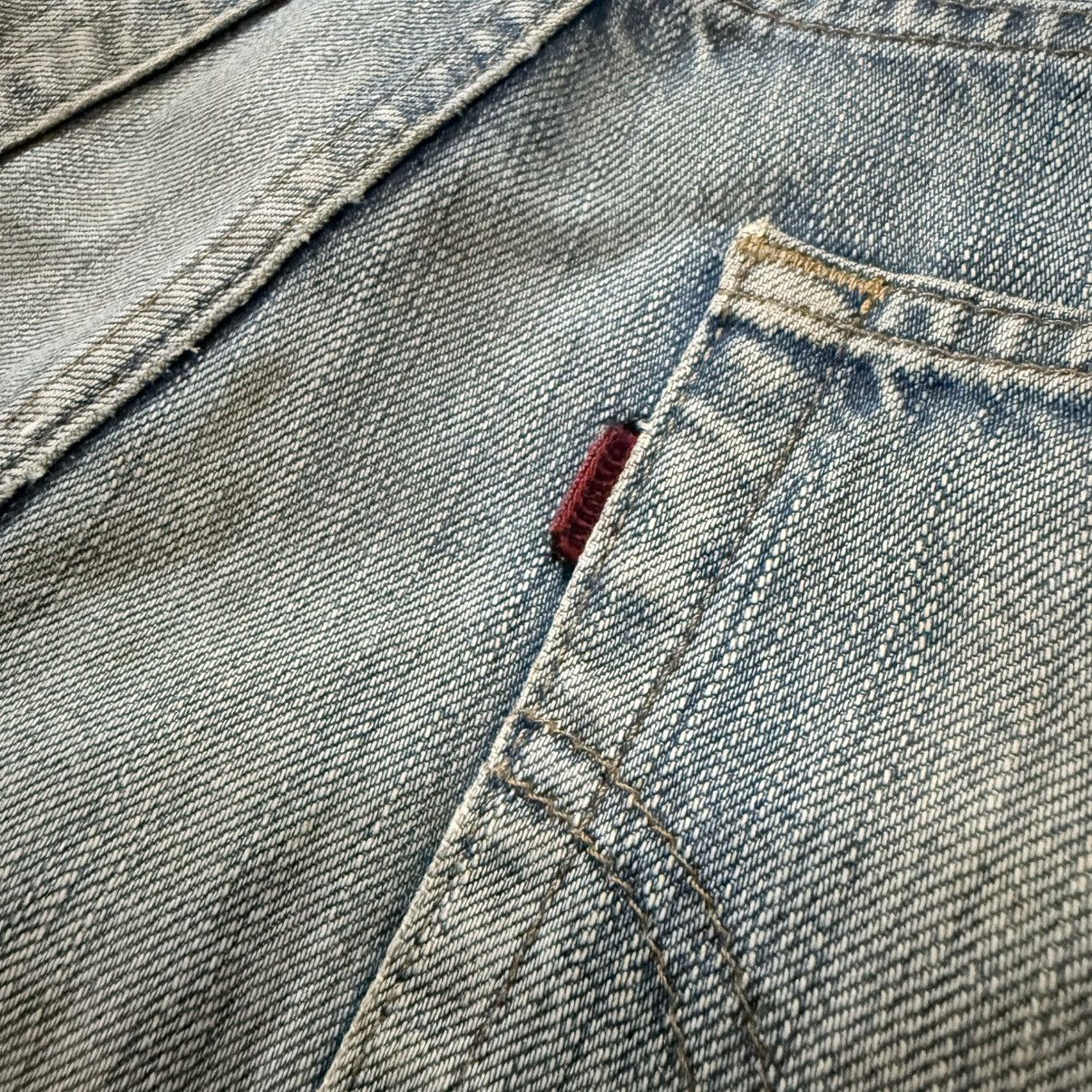 Edwin Vintage 90s Edwin 503 Rebel Distressed Dirty Wash Fade Denim Size US 34 / EU 50 - 10 Thumbnail