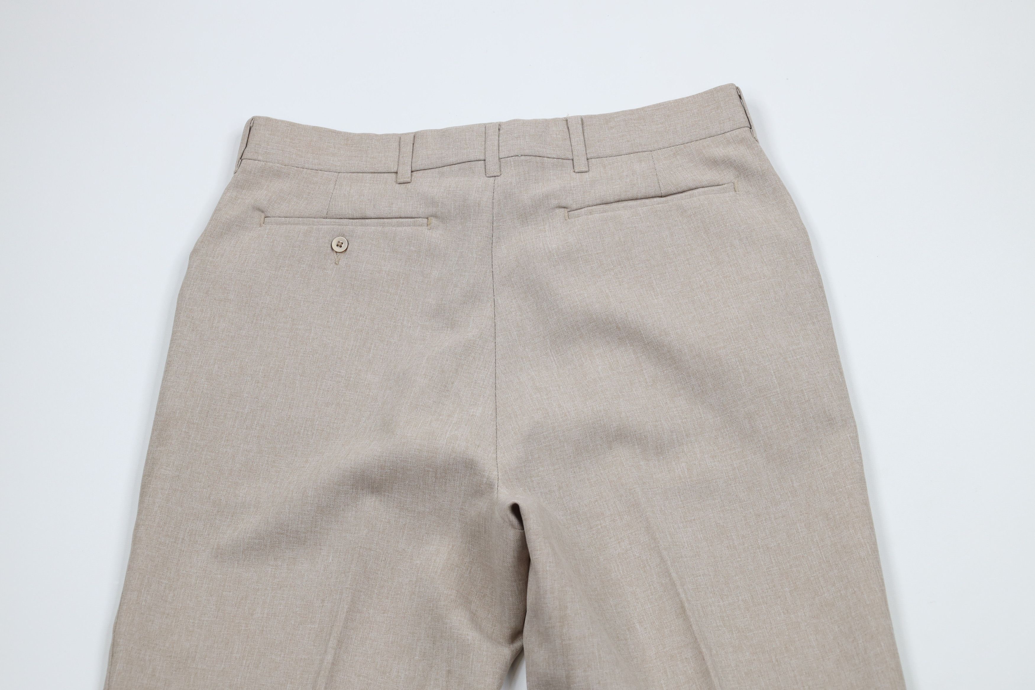 Vintage Vintage 70s Streetwear Wide Leg Chino Pants Oatmeal Brown Size US 30 / EU 46 - 11 Thumbnail