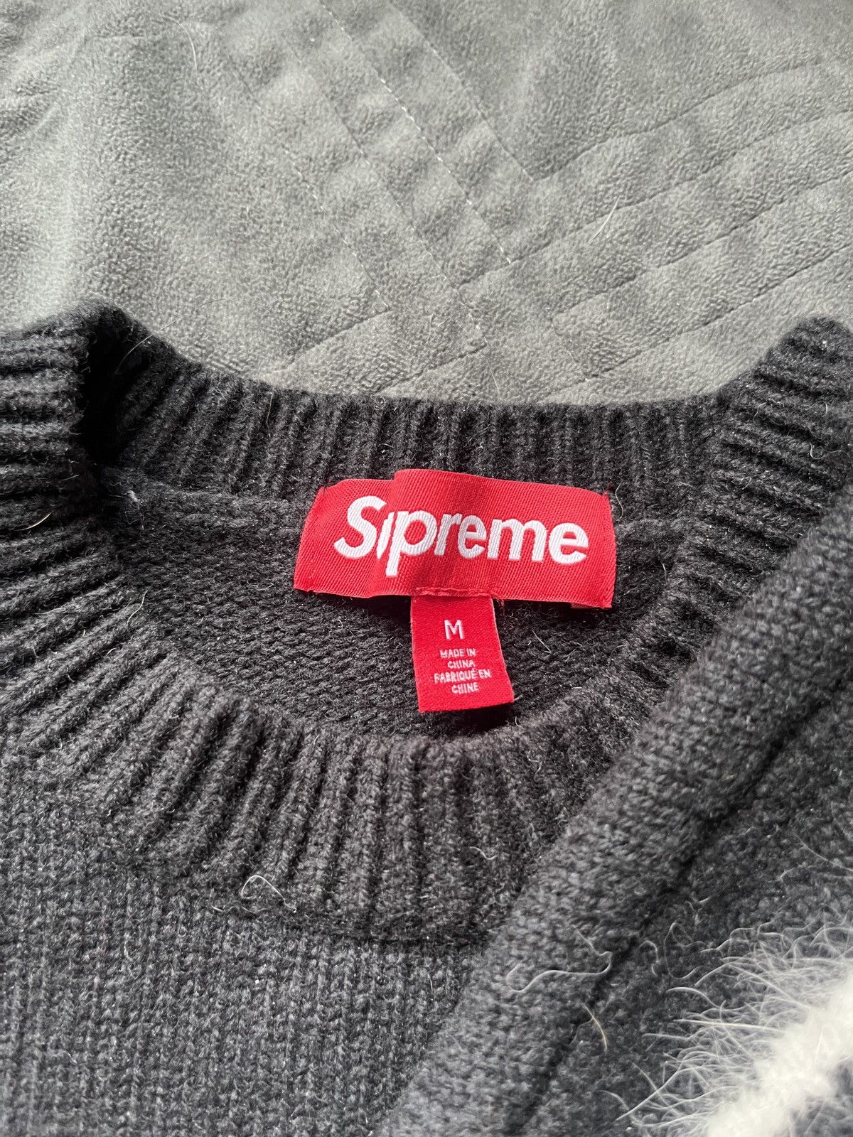 Supreme Black Supreme Angora Script Sweater Size US M / EU 48-50 / 2 - 3 Thumbnail