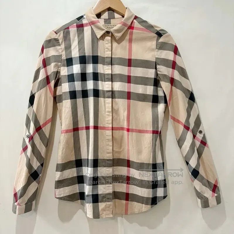 Burberry Burberry Khaki Check Long Sleeve Shirt. Size XS / US 0-2 / IT 36-38 - 1 Thumbnail