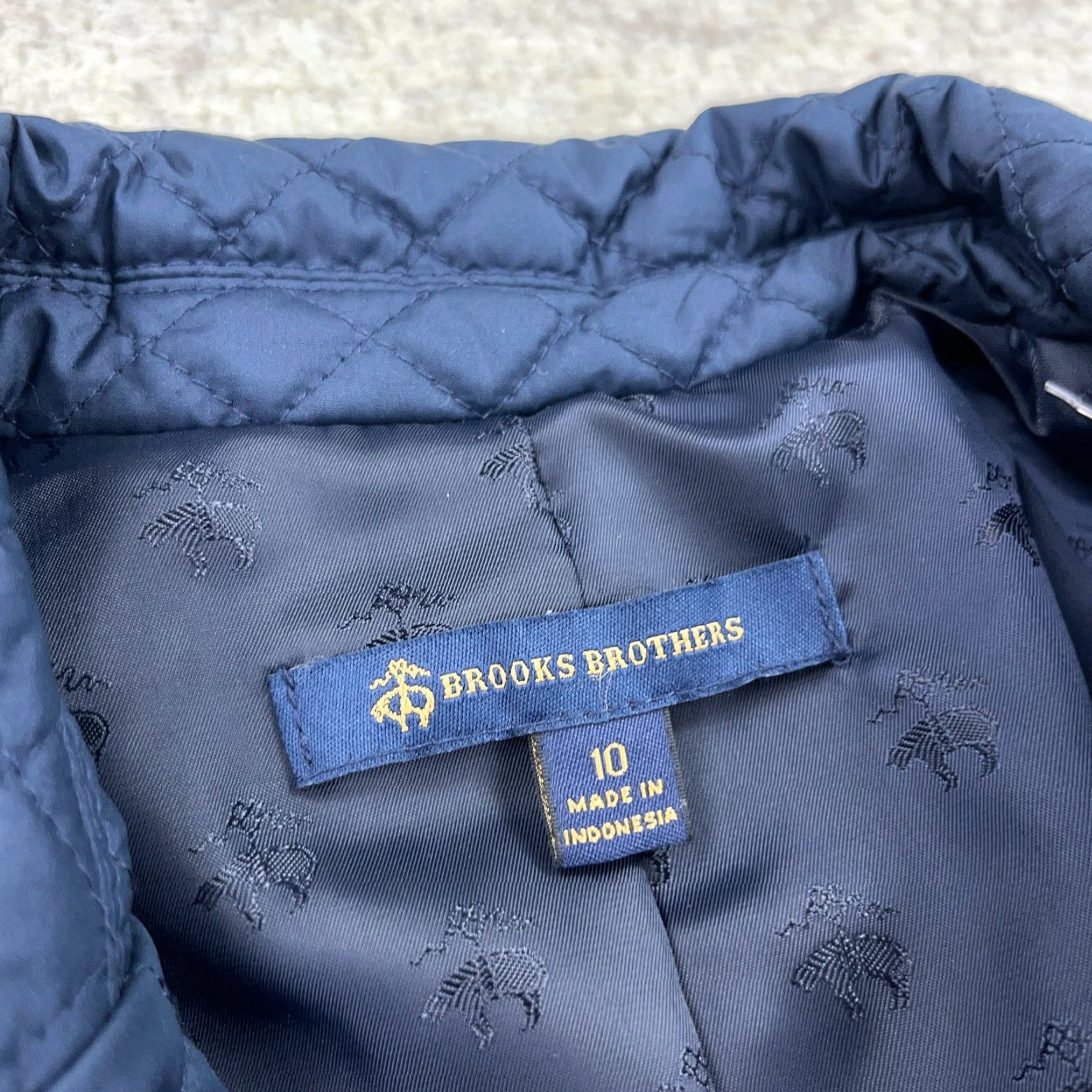 Brooks Brothers Brooks Brothers Quilted Puffer Jacket Women Size 10 Blue Navy Chore Button Up Size L / US 10 / IT 46 - 3 Thumbnail