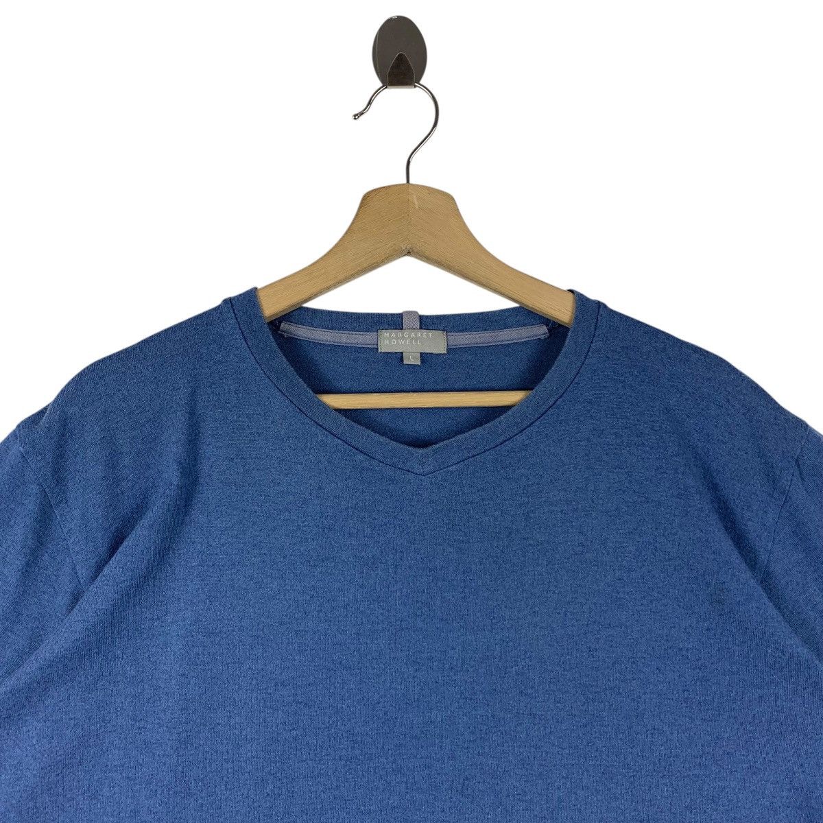 Designer × Margaret Howell MARGARET HOWELL v neck plain short sleeve tee Size US L / EU 52-54 / 3 - 2 Thumbnail