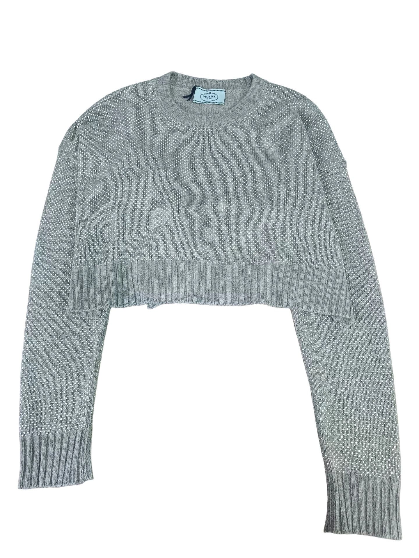 Prada Prada Beaded Knit Sweater Size 36 Size XS / US 0-2 / IT 36-38 - 1 Thumbnail
