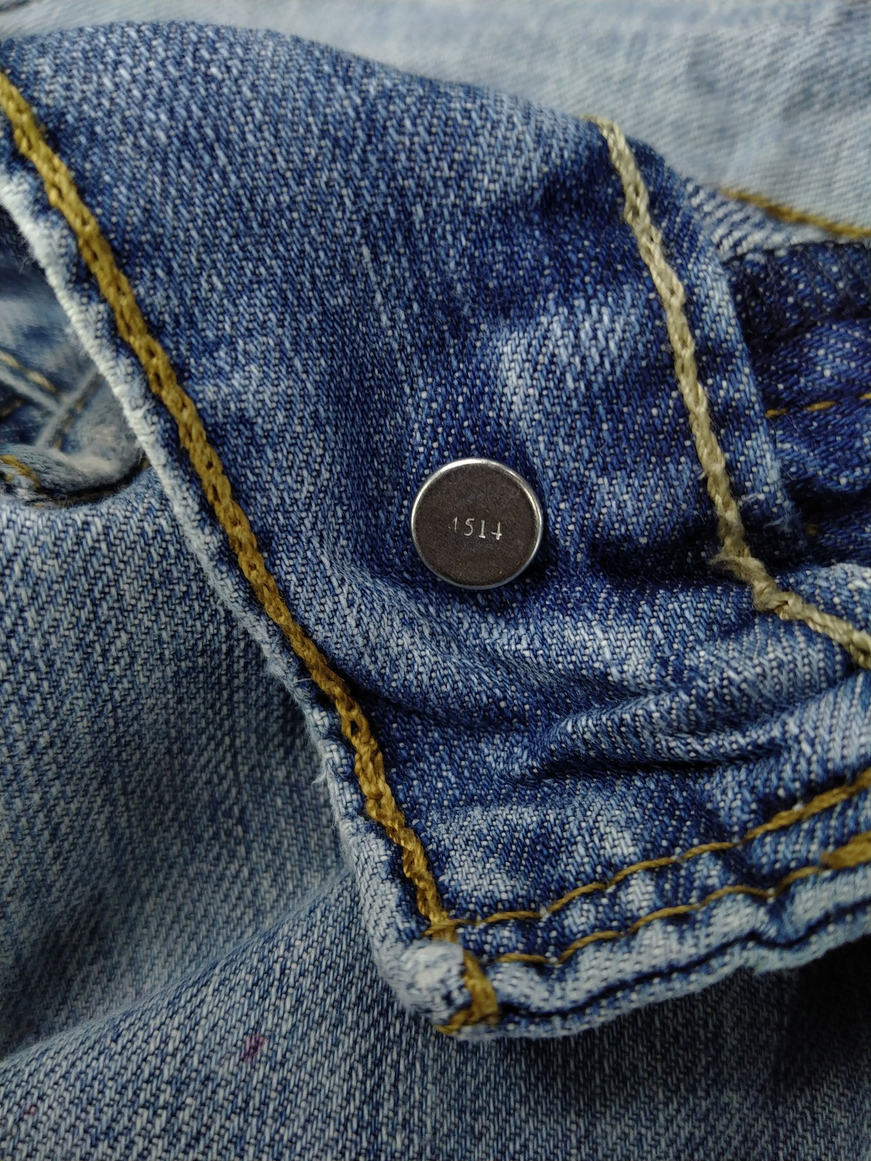 Japanese Brand Vintage Levi's 505 Straight Ripped Denim 35x30.5 JN165 Size US 35 - 9 Thumbnail