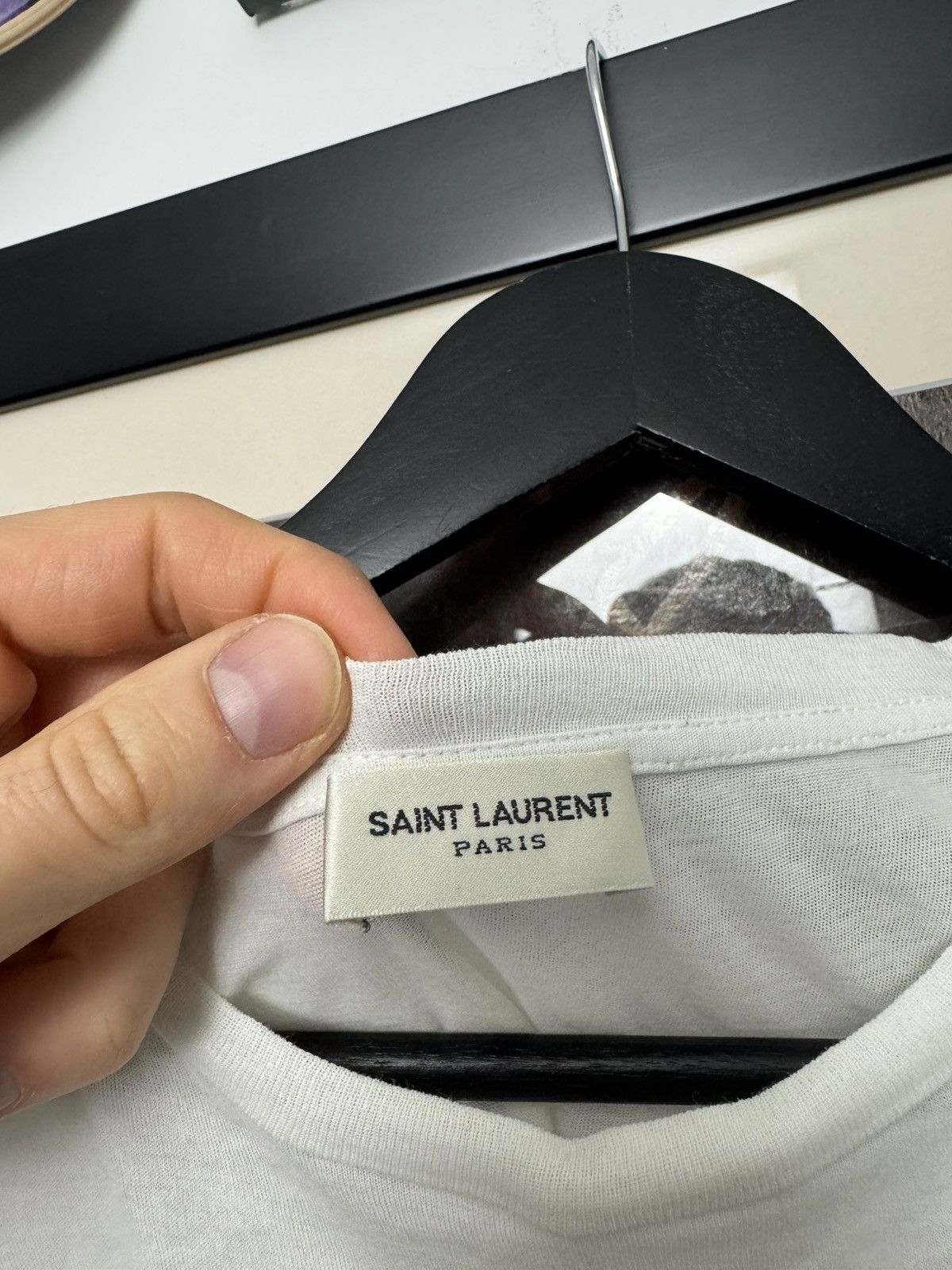 Saint Laurent Paris Saint Laurent Paris Hedi Slimane 2014 Tee Rare Print Leopard Size US S / EU 44-46 / 1 - 3 Thumbnail