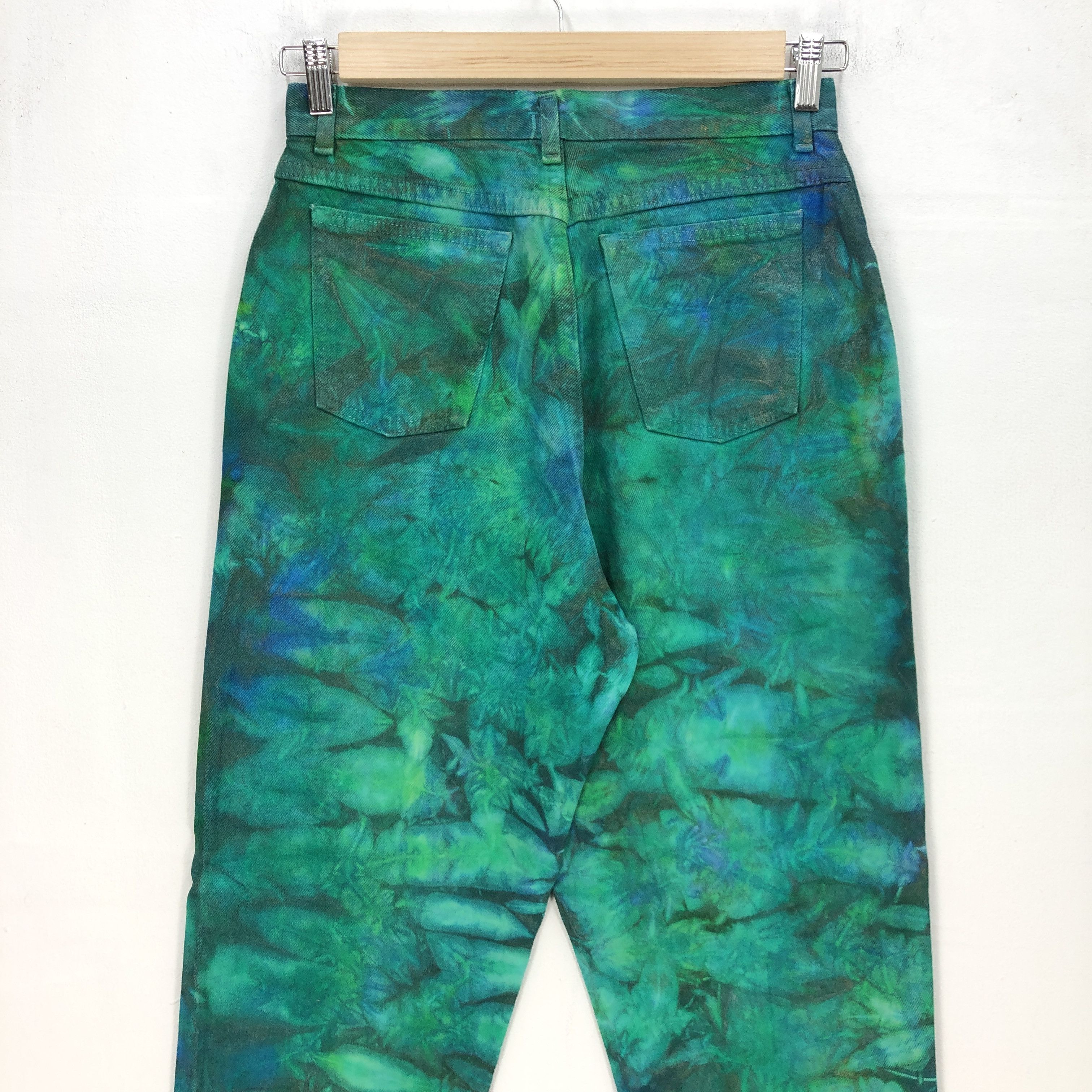 Vintage Vintage 80s Designer Tie Dye Jeans Denim Pants Size 28" / US 6 / IT 42 - 4 Thumbnail