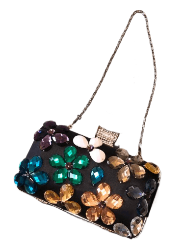 Miss Sixty Vintage Miss Sixty Crystal Flowers Evening Clutch Size ONE SIZE - 1 Thumbnail