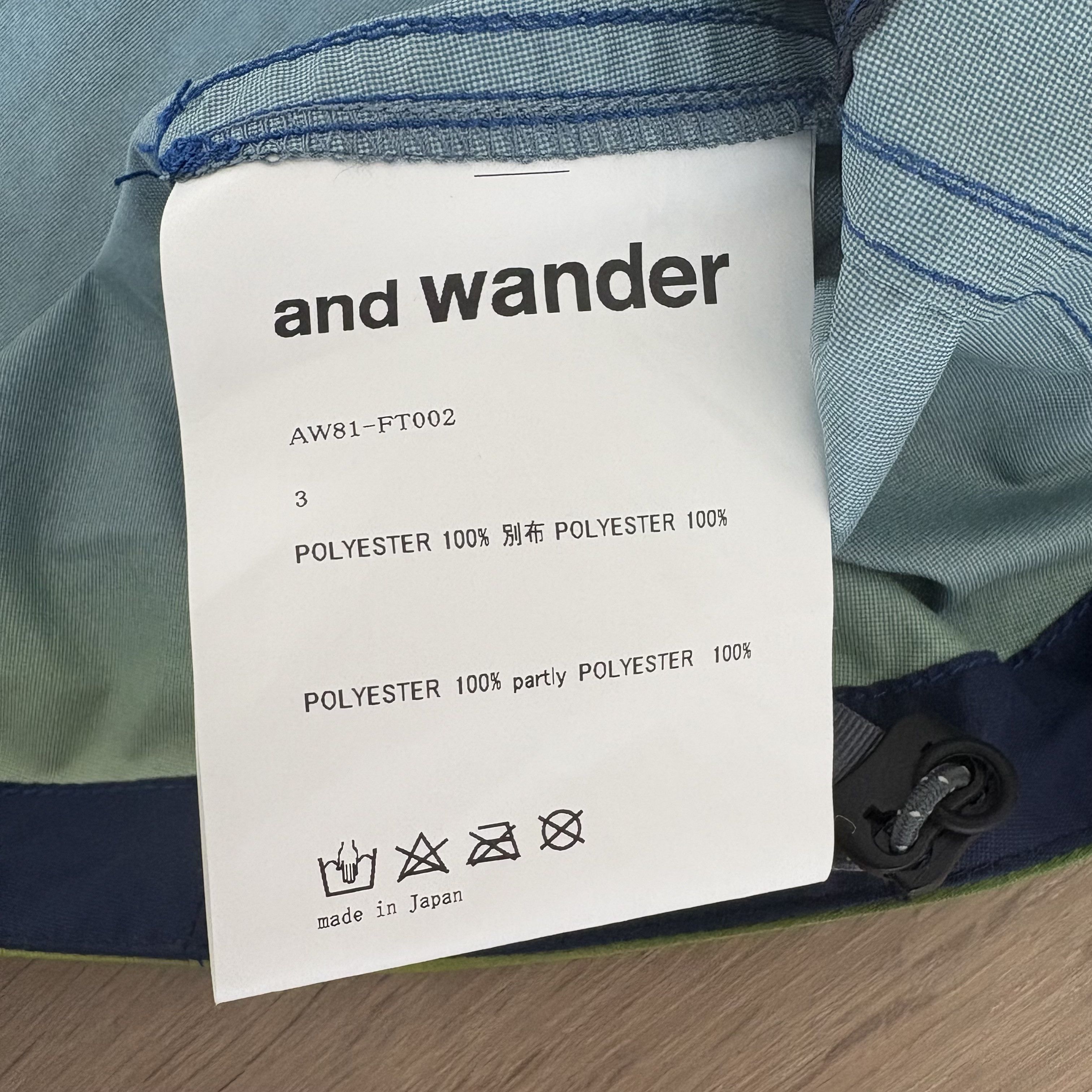 And Wander Gradient Jacket windbreaker raincoat Hiker Hiking Size US M / EU 48-50 / 2 - 6 Thumbnail