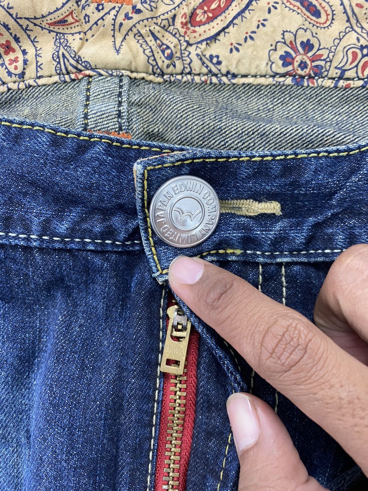 If Six Was Nine × Japanese Brand × Le Grande Bleu (L.G.B.) 2000s Edwin Blue Trip Nice Faded Lgb Y2K Japan Jeans Size US 30 / EU 46 - 8 Thumbnail