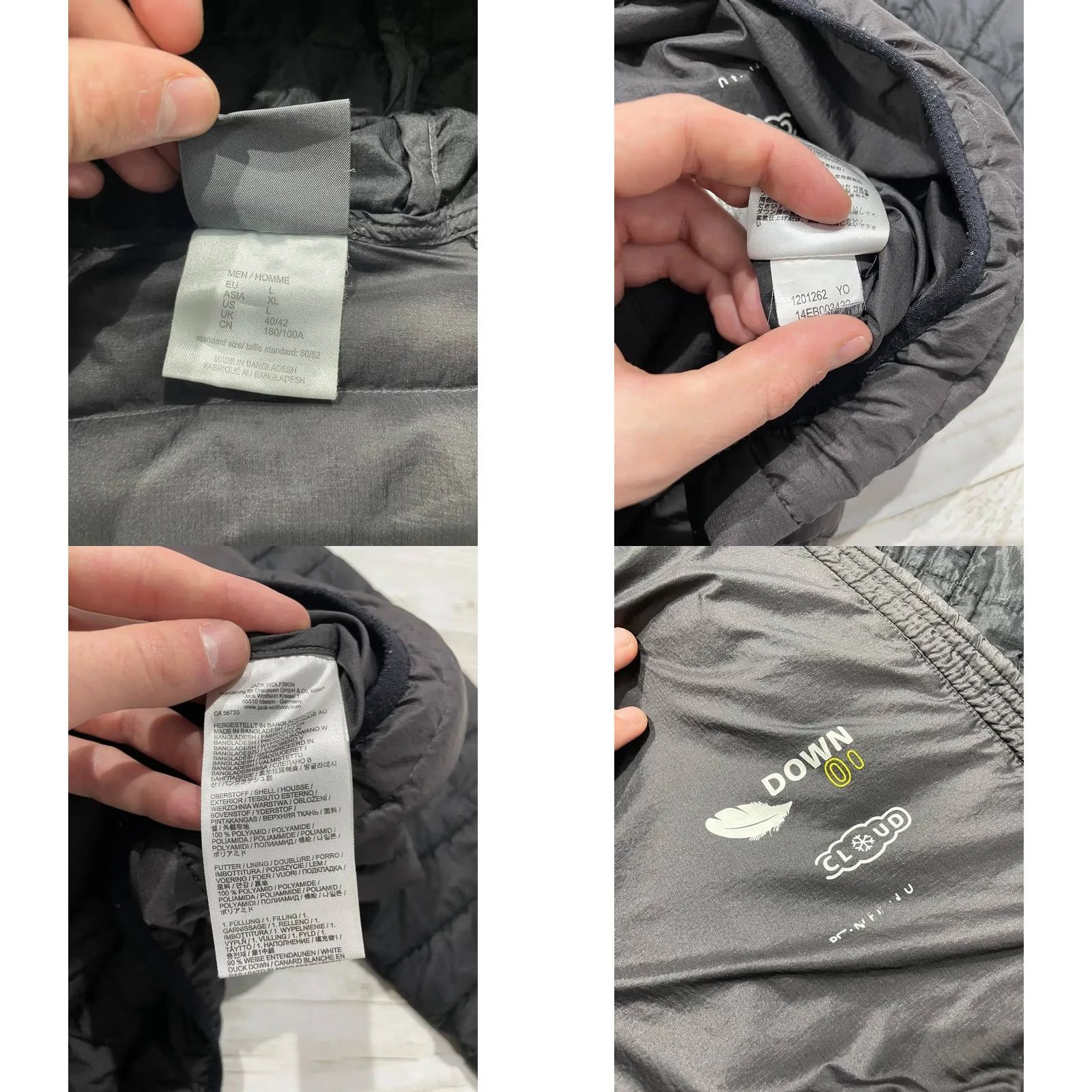 Jack Wolfskin Jack Wolfskin Zenon XT Outdoor Down Jacket Hooded Men Size L Black Size US L / EU 52-54 / 3 - 8 Thumbnail