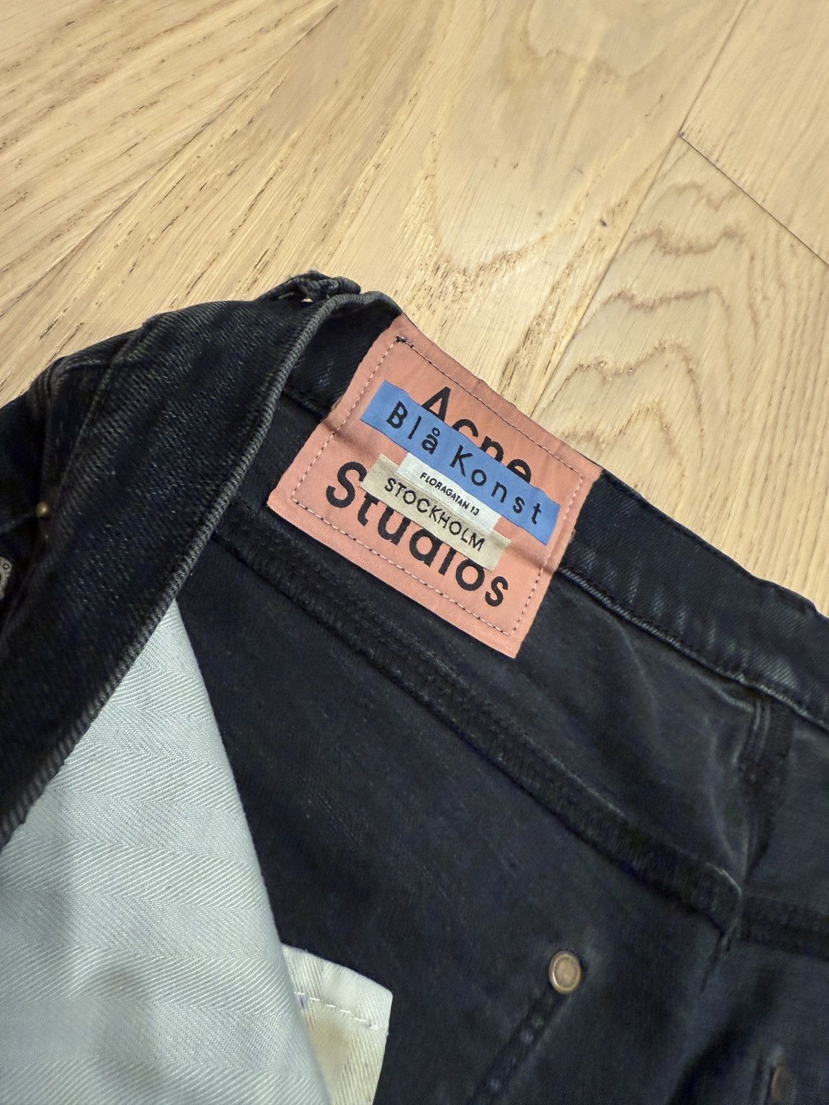Acne Studios Acne Studios Bla Konst Max Blue Black Jeans Size US 31 - 4 Thumbnail