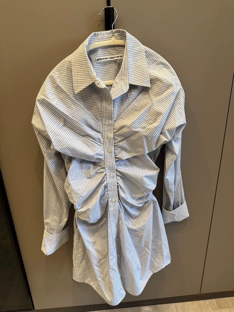 Alexander Wang Striped Shirt Dress-