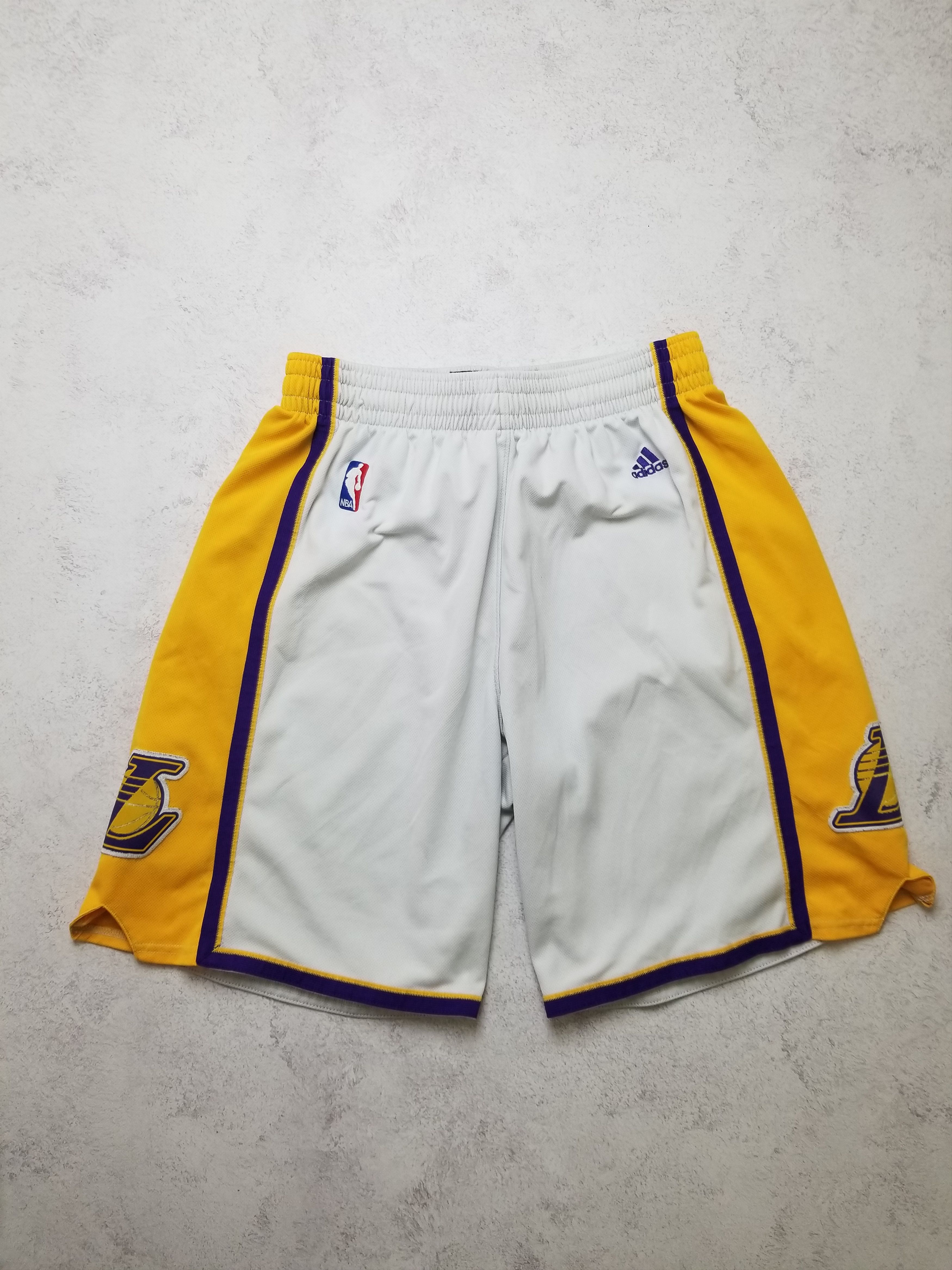 Adidas Adidas 2013 Los Angeles Lakers NBA Shorts Men's Size M Size US 34 / EU 50 - 1 Thumbnail