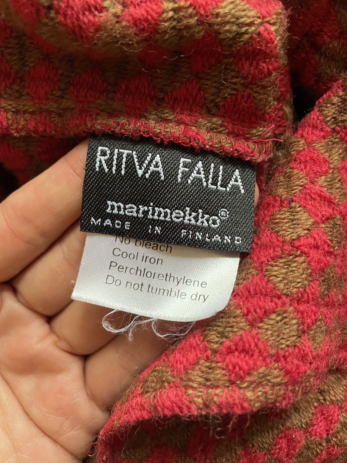 Marimekko × Vintage Marimekko Ritta Falla wollen coat Size XL / US 12-14 / IT 48-50 - 10 Thumbnail