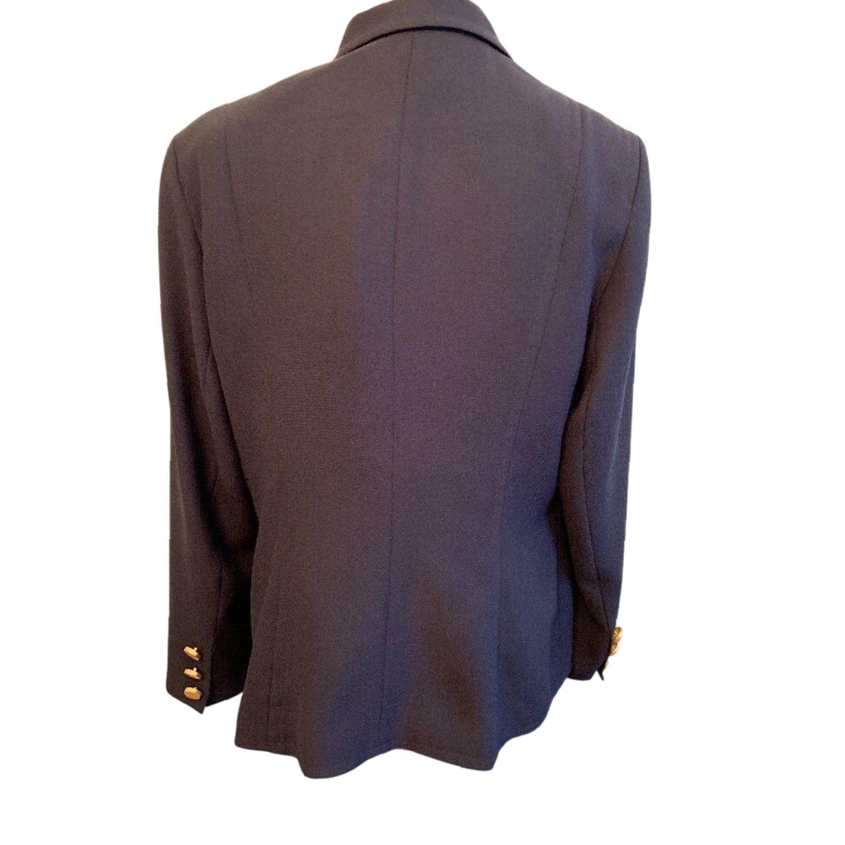 Vintage VINTAGE 14 John Meyer Blazer Women’s Navy Blue Goldtone Jacket Blazer 14 Womens Navy Blue Blazer Gifternate? Size XL / US 12-14 / IT 48-50 - 3 Thumbnail