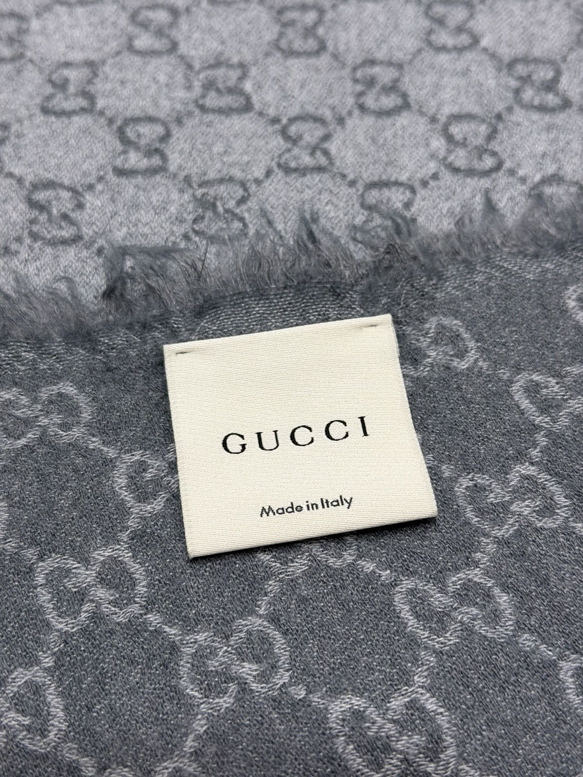 Gucci GUCCI GG Monogram Wool Big Scarf Demna Nettspend Fakemink Size ONE SIZE - 7 Thumbnail
