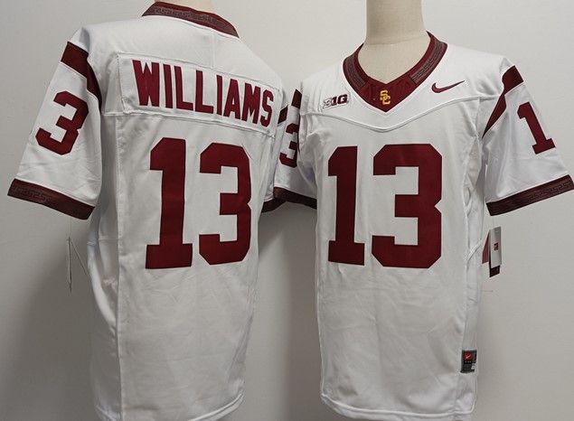 Other Men's USC Trojans #13 Caleb Williams 2024 White Jersey Size US M / EU 48-50 / 2 - 1 Thumbnail
