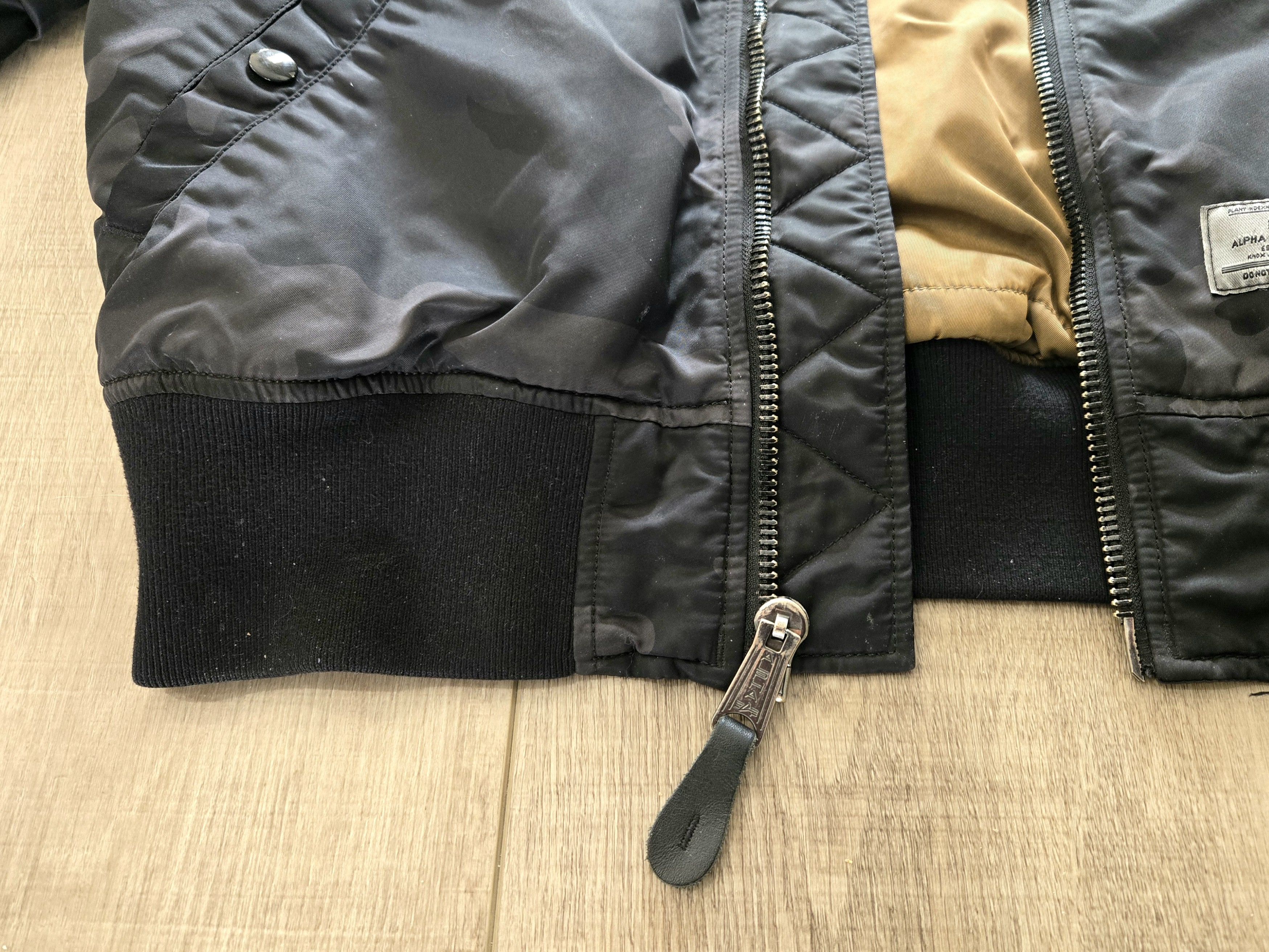 Alpha Industries Black Camo Bomber Jacket W/ Removable Hood Alpha Industries Size US M / EU 48-50 / 2 - 6 Thumbnail