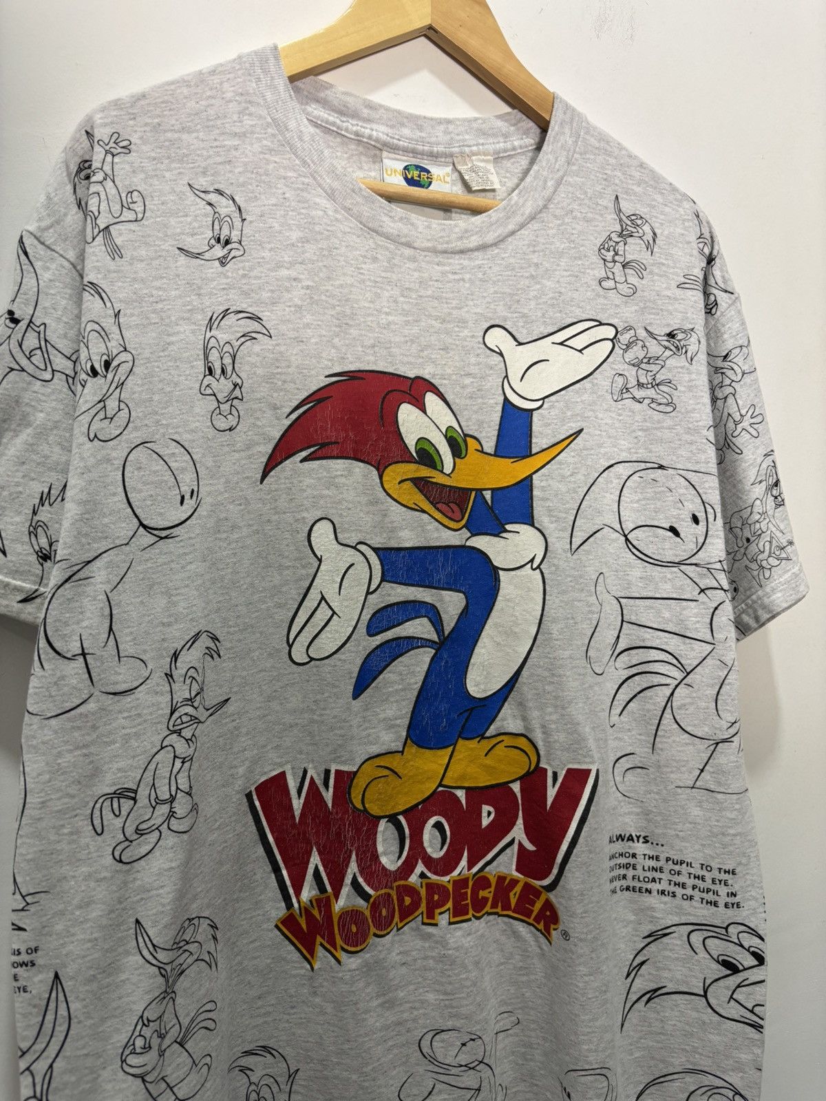 Cartoon Network Vintage Woody Woodpecker AOP Tshirt Size US XL / EU 56 / 4 - 3 Thumbnail