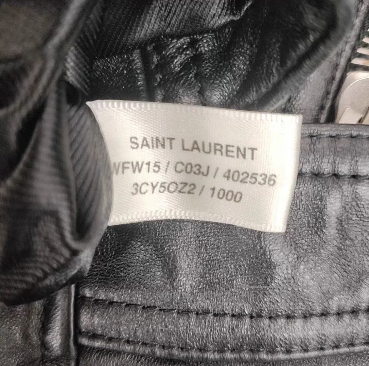 Saint Laurent Paris Saint Laurent Black Leather Jacket. Size S / US 4 / IT 40 - 9 Thumbnail
