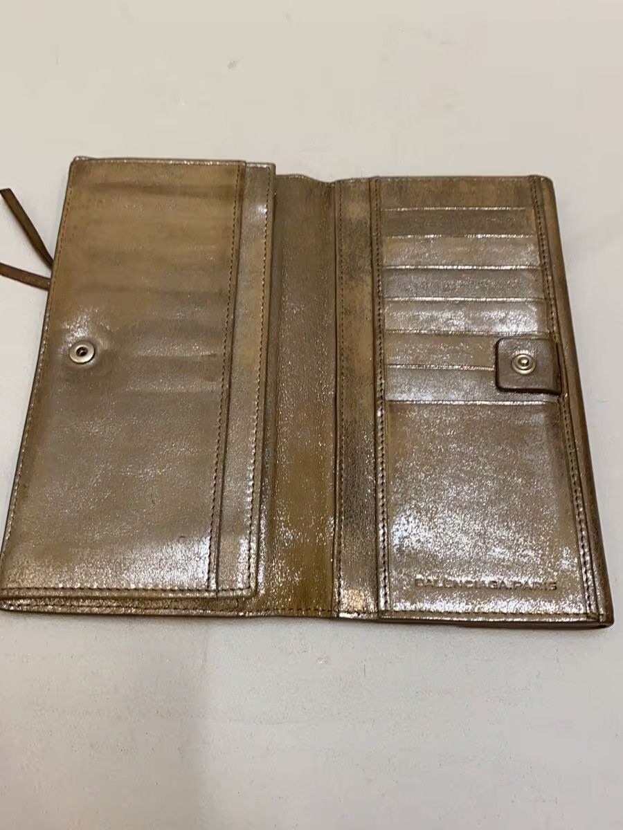 Balenciaga Balenciaga Leather Long Wallet Brown Size ONE SIZE - 4 Thumbnail