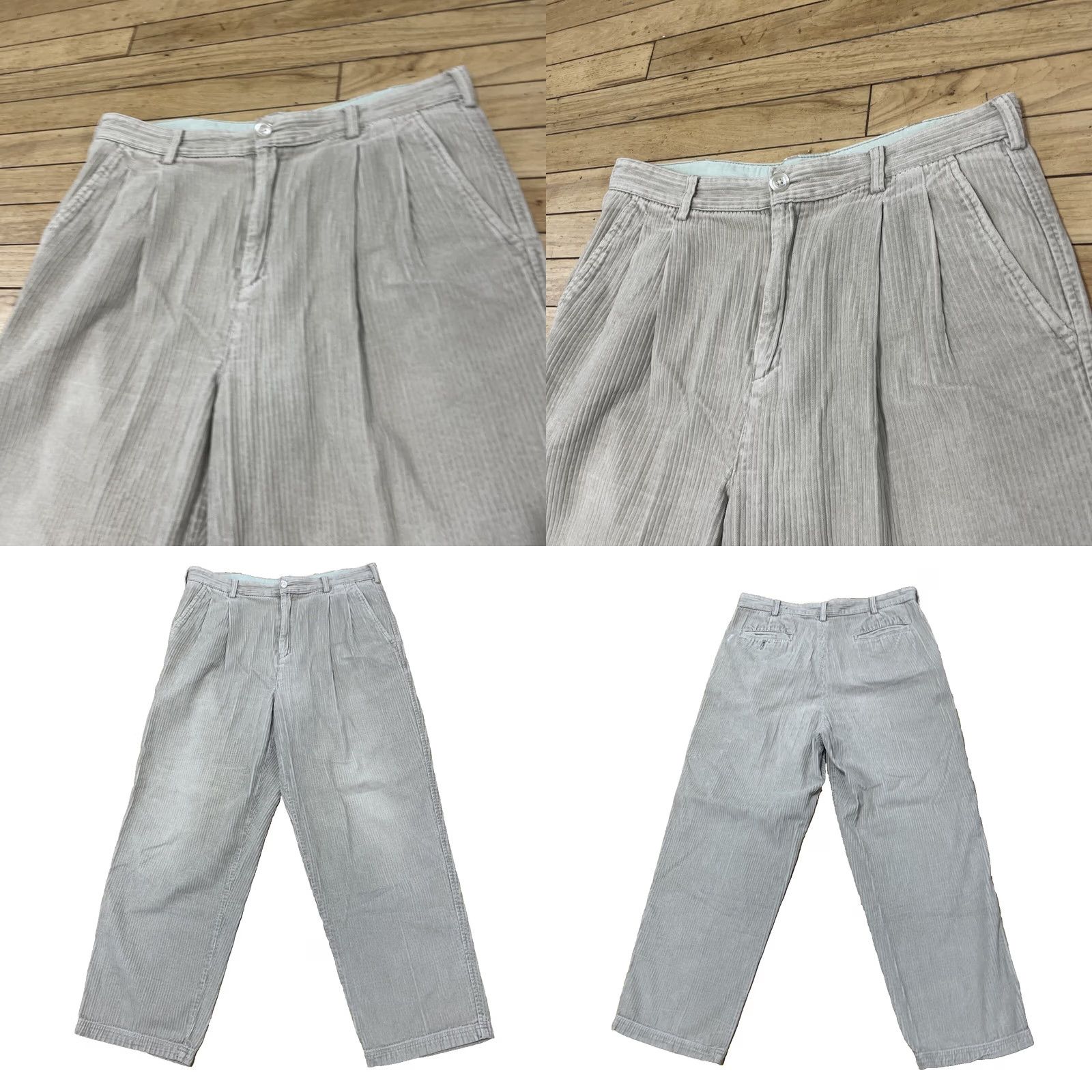 Vintage VINTAGE Cambridge Classics Men Corduroy Pants 34x28 Cream Grunge Y2K Straight Casual Autumn Winter 34 Mens Size US 34 / EU 50 - 11 Thumbnail