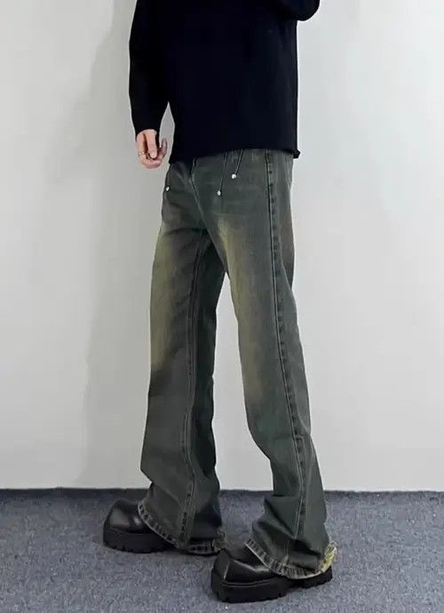 Other Vintage street hip hop Y2K studded baggy jeans Size US 34 / EU 50 - 2 Thumbnail