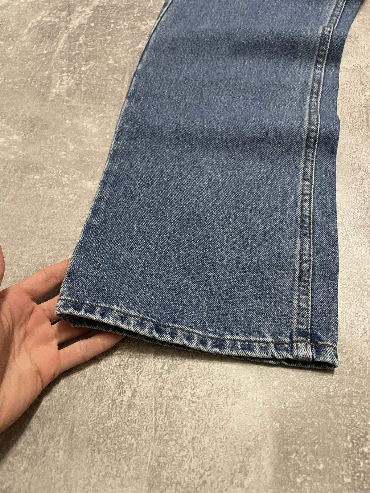 Harley Davidson × Vintage Vintage Harley Davidson Buggy Blue Denim Jeans Y2K 34/30 Size US 34 / EU 50 - 5 Thumbnail