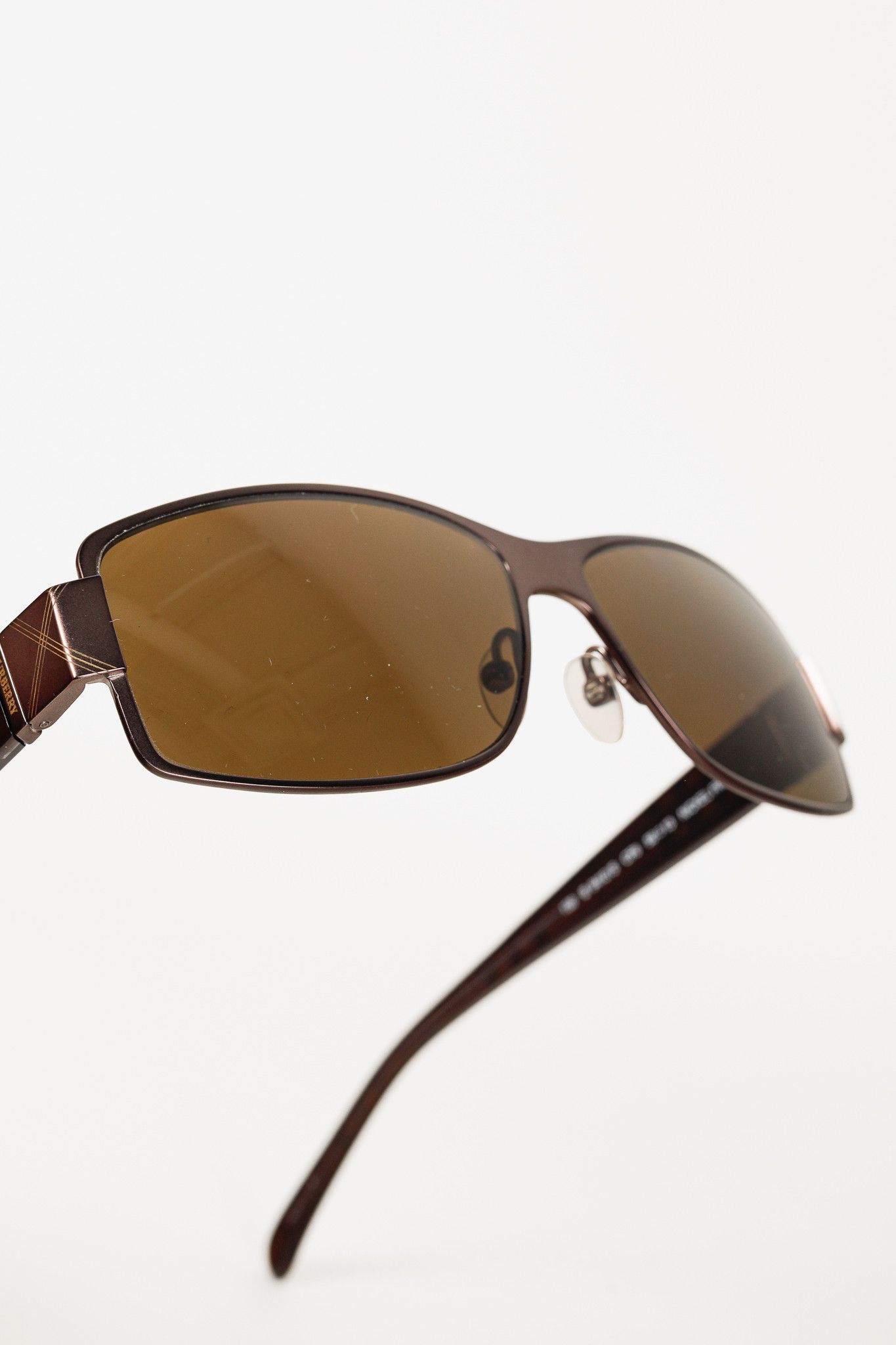 Burberry × Safilo Burberry B9412/S Check-Print Rectangular Sunglasses Size ONE SIZE - 5 Thumbnail