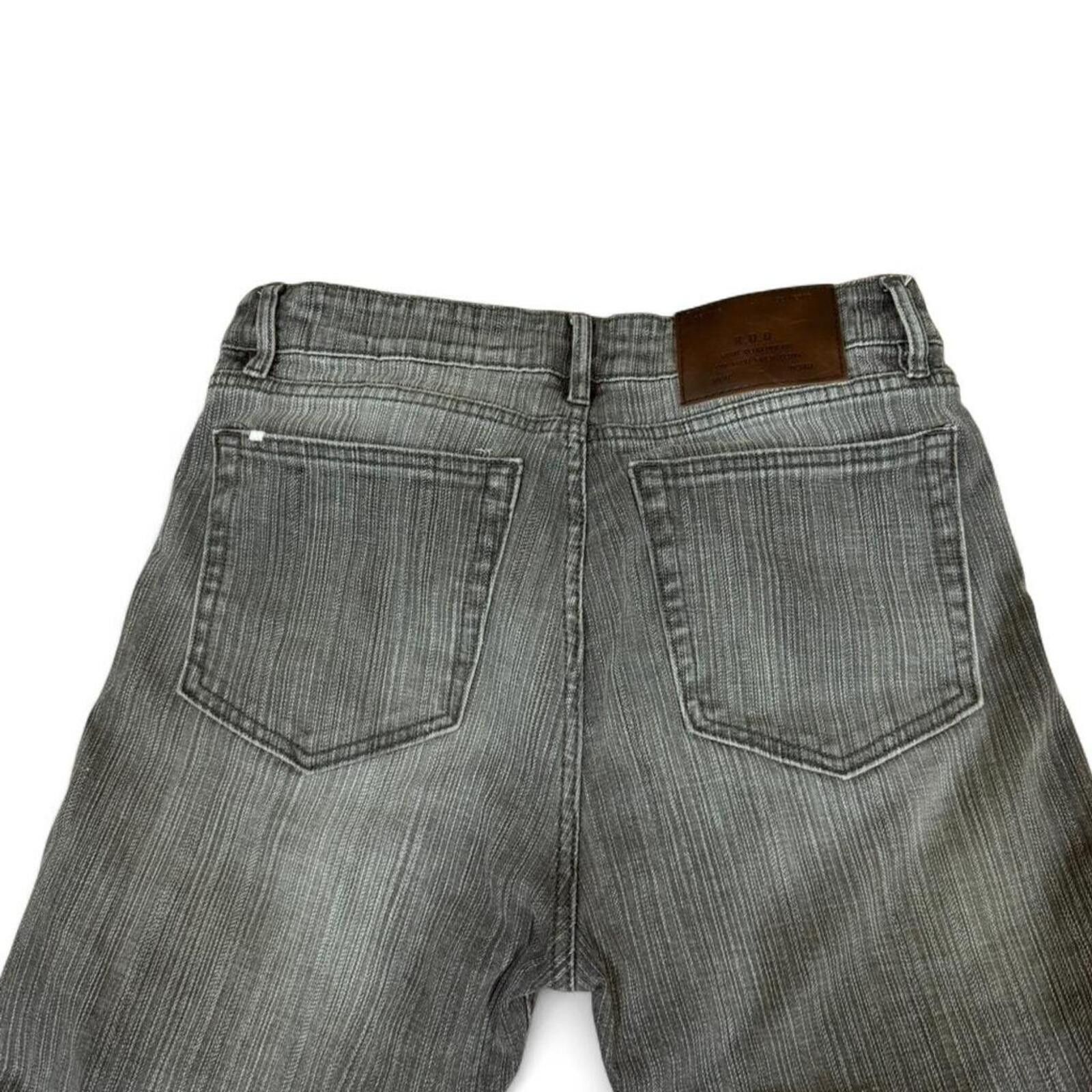 True Religion R.D.D. grey pinstripe bootcut denim jeans Size 32" / US 10 / IT 46 - 5 Thumbnail