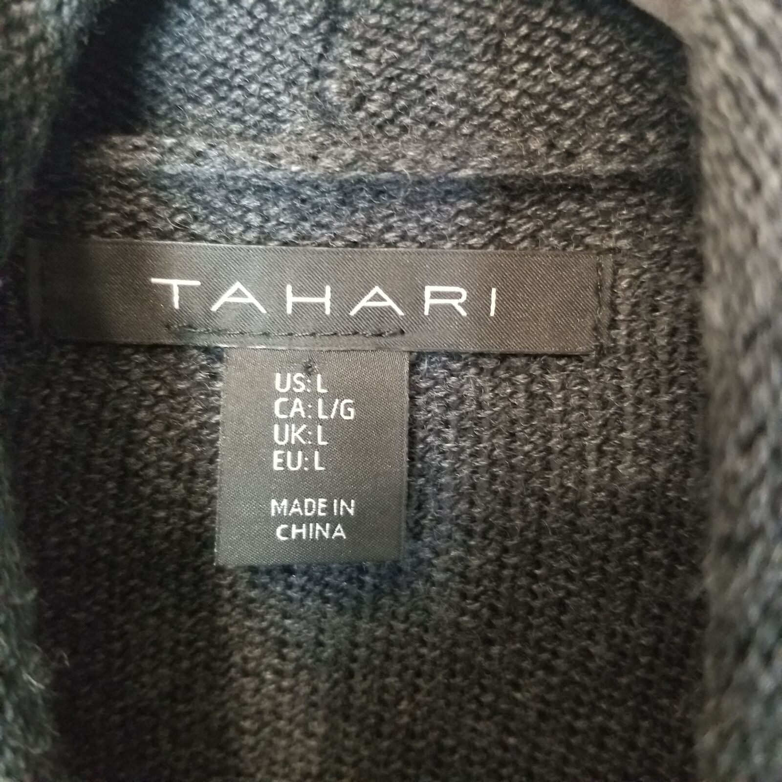 Elie Tahari Tahari Womens Merino Wool Sweater Cardigan Waterfall Classic Size L / US 10 / IT 46 - 6 Thumbnail
