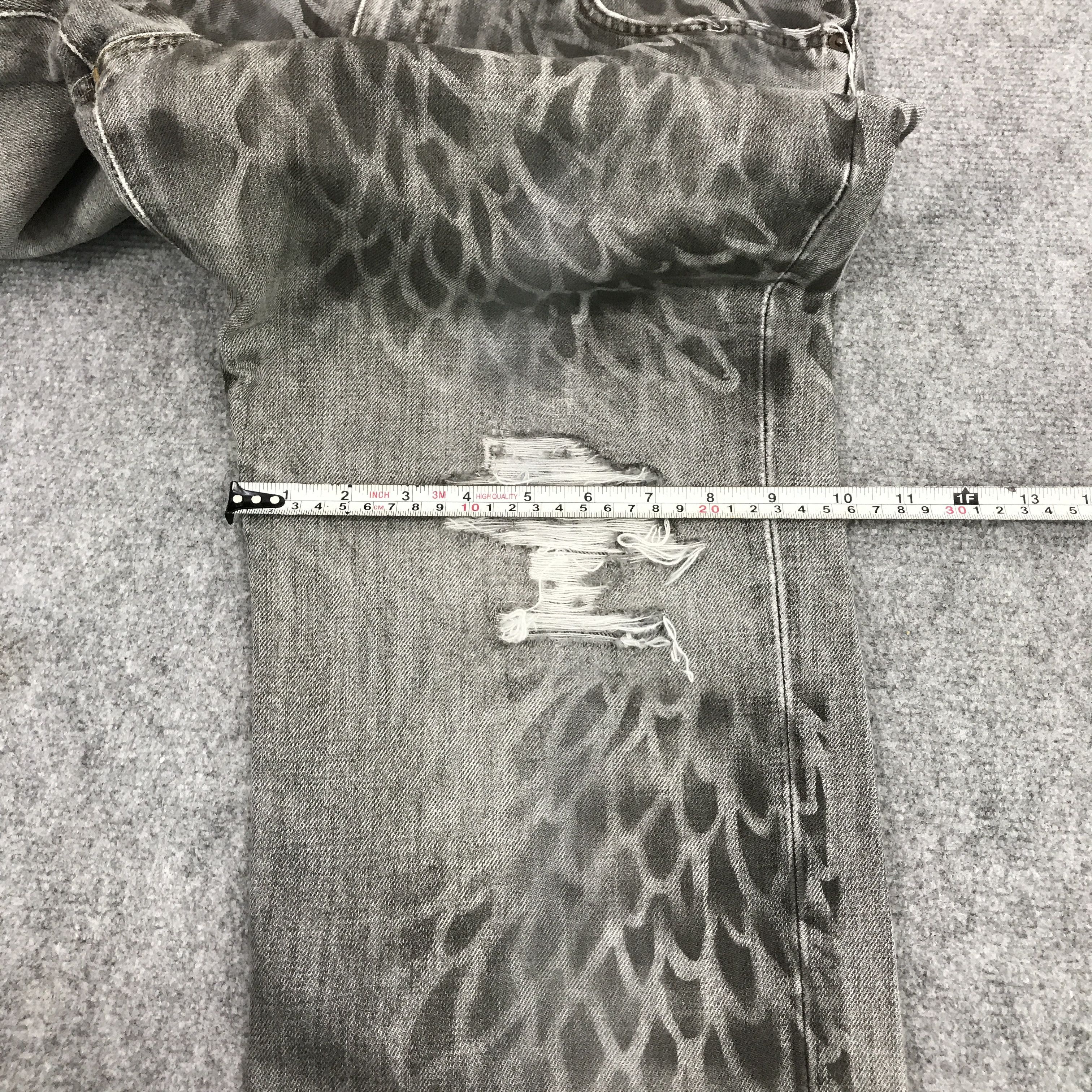 Edwin black faded denim edwin distressed jean pants Size US 32 / EU 48 - 6 Thumbnail