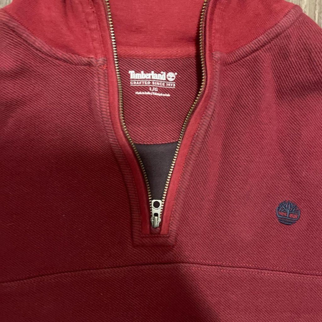 Timberland Timberland Sweater Mens Large Maroon 1/4 Zip Size L Size US L / EU 52-54 / 3 - 2 Thumbnail