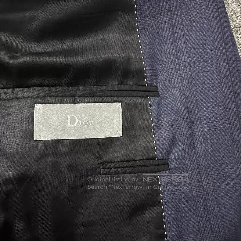 Dior Dior Midnight purple blue plaid suit suit Size 46R - 5 Thumbnail