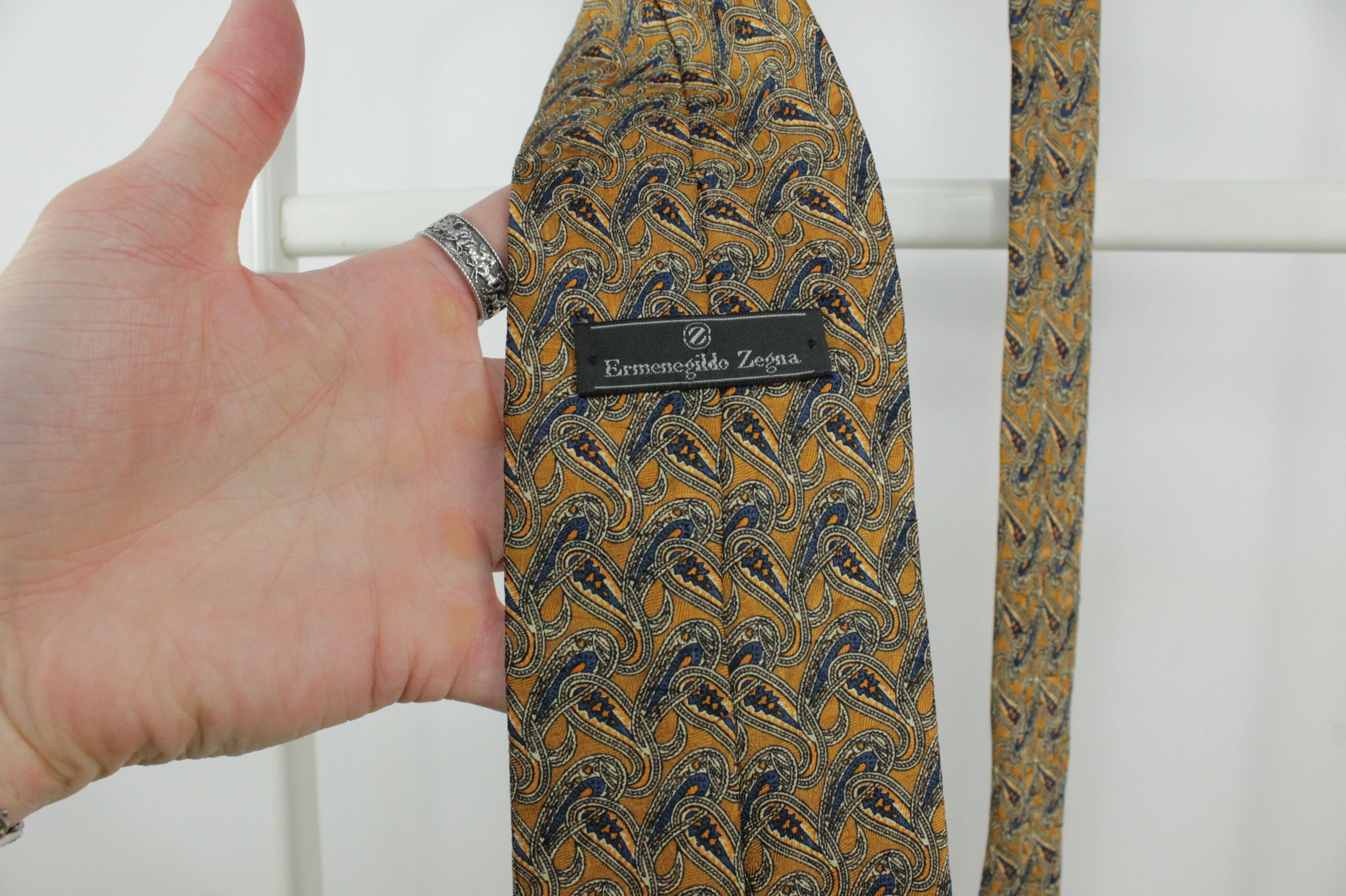 Ermenegildo Zegna Ermenegildo Zegna Paisley Silk Tie Size ONE SIZE - 3 Thumbnail